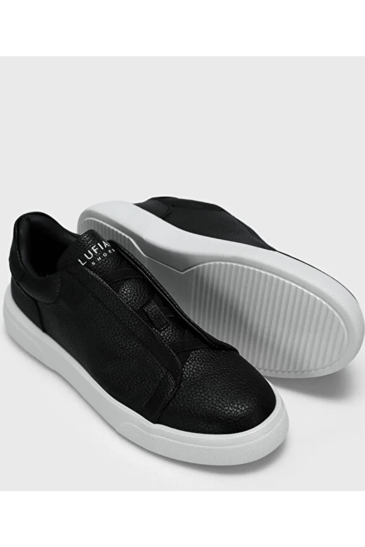 Lufian  112230257 Dante Sneaker Erkek Deri Ayakkabı SİYAH-BEYAZ - Görsel 2