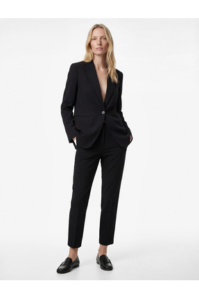 Koton Viskon Karışımlı Ekstra Yüksek Bel Slim Fit Cigarette Pantolon