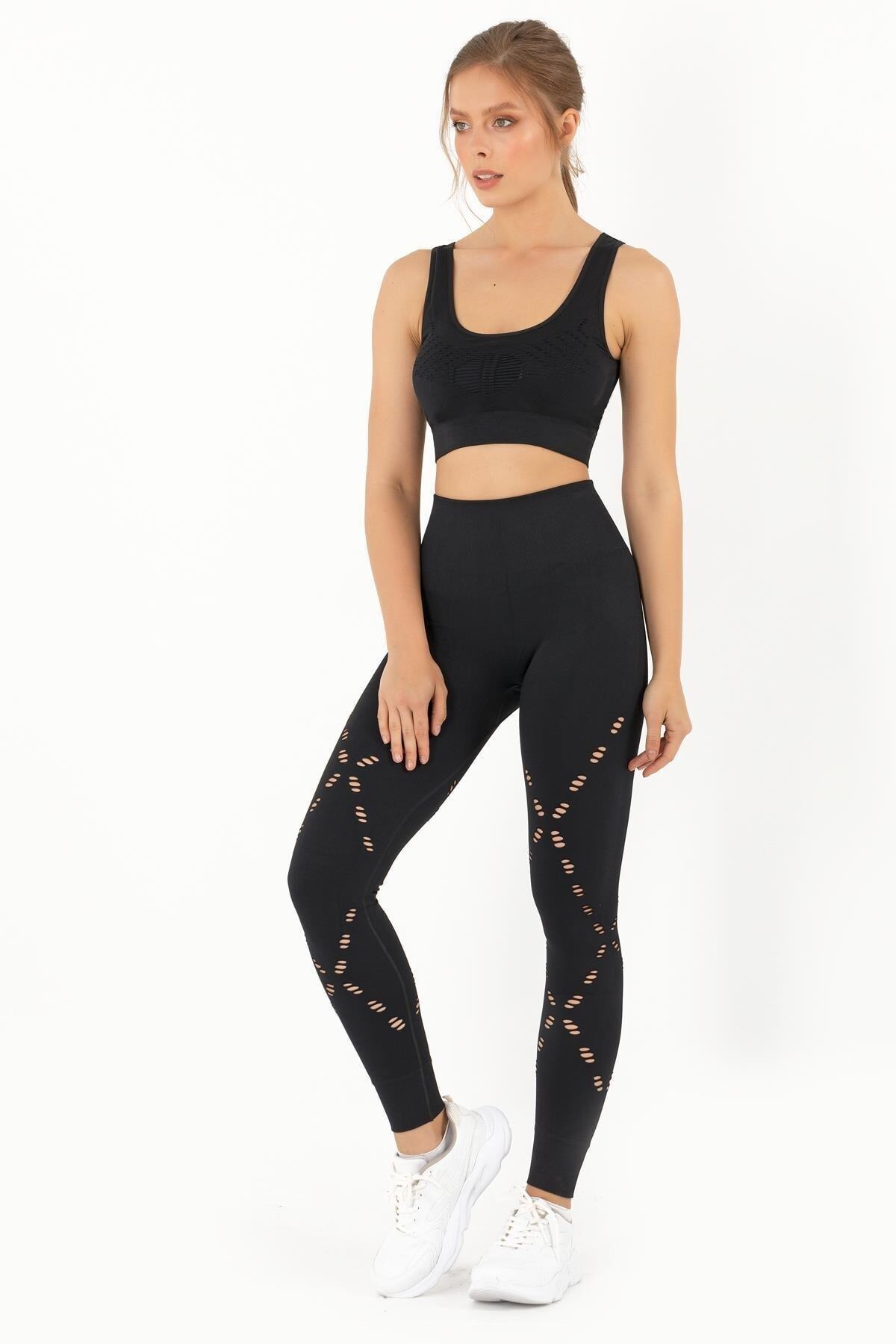 MioFit Çapraz Askı Detaylı Destekli Seamless Spor Sütyeni görsel 4