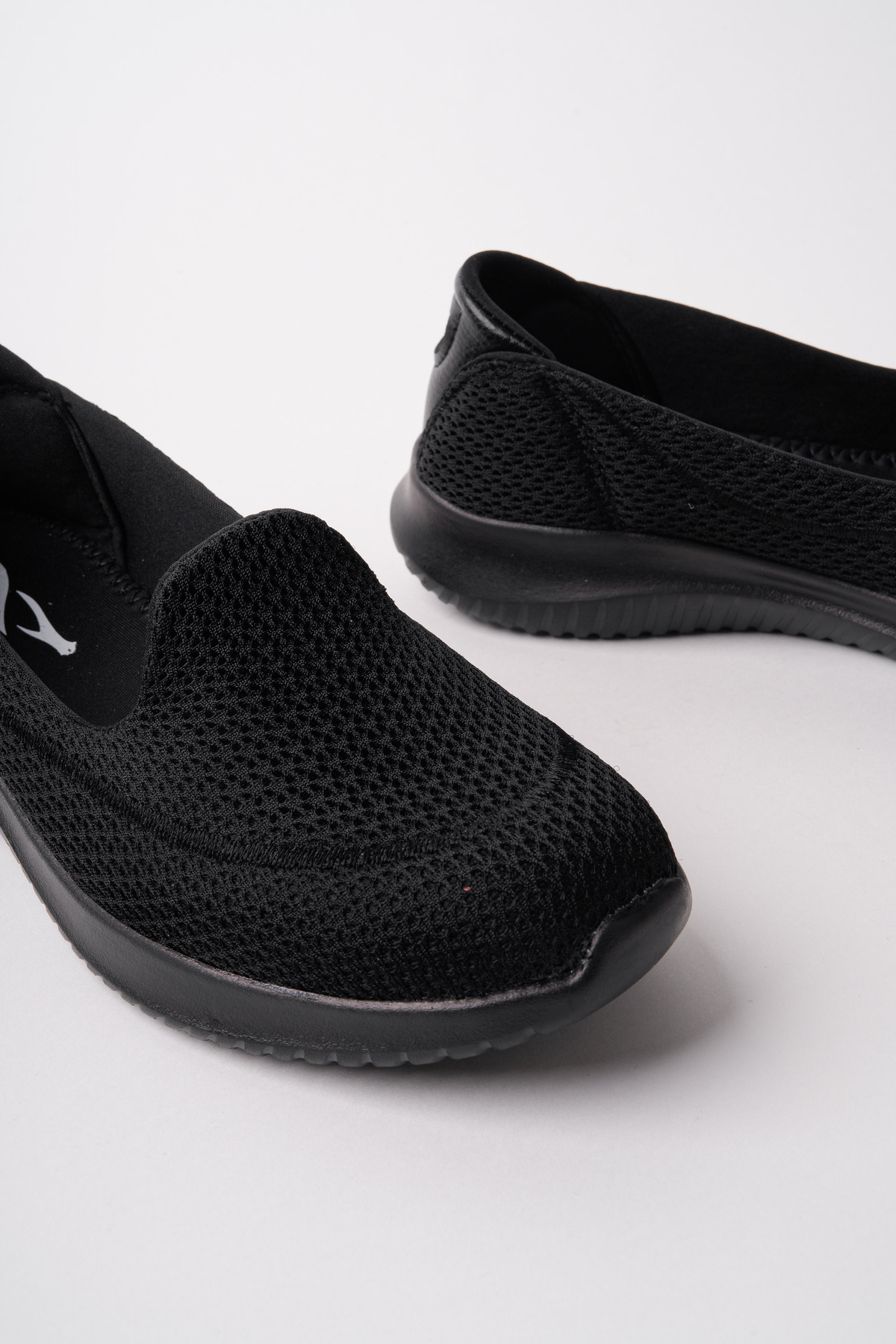 ROSETTE  Kadın Siyah Full Ortopedik Şeker Hastalarına Uygun Günlük Kullanım Yürüyüş Sneakers Ayakkabı - Görsel 6