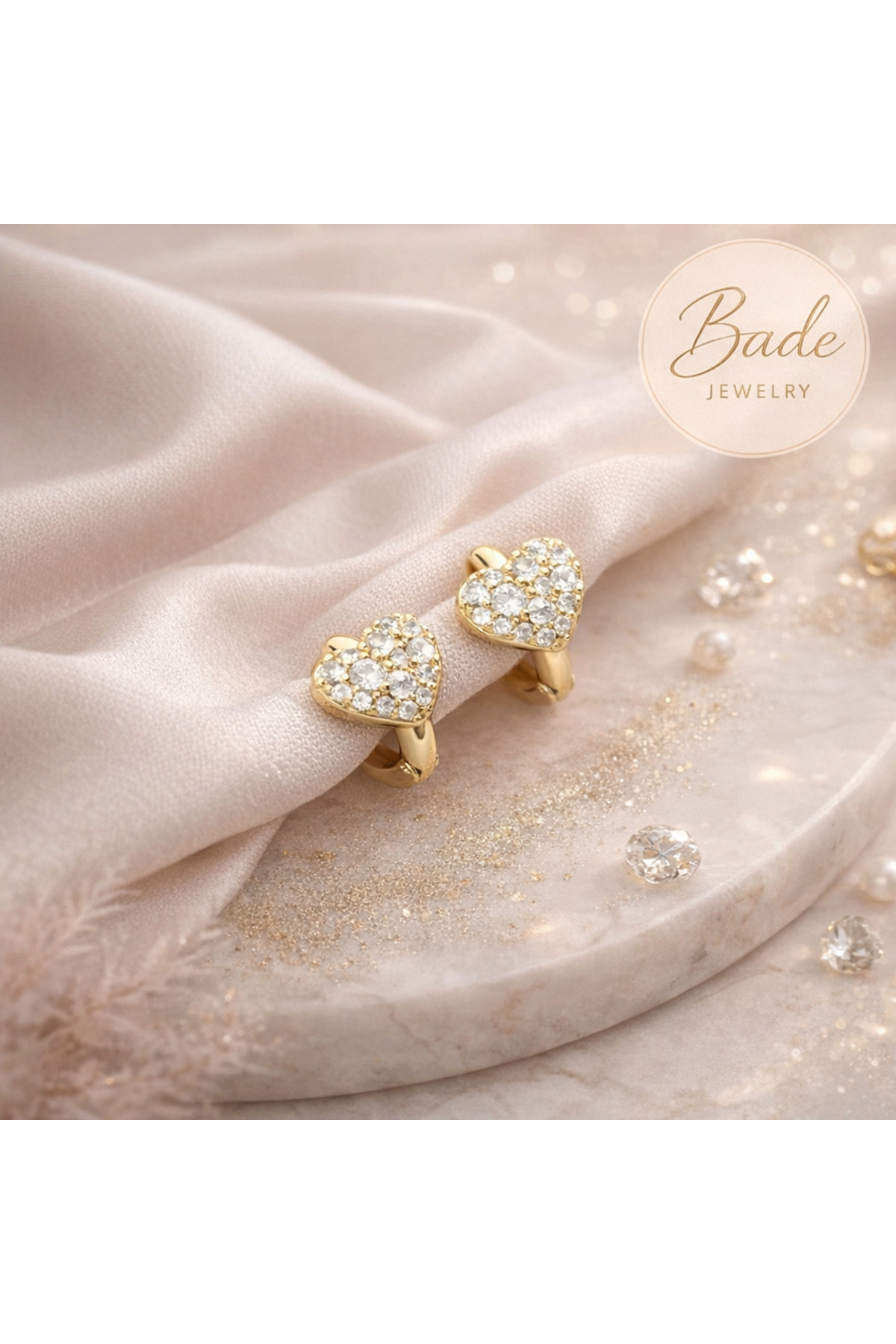 أقراط على شكل قلب للأطفال من Xuping