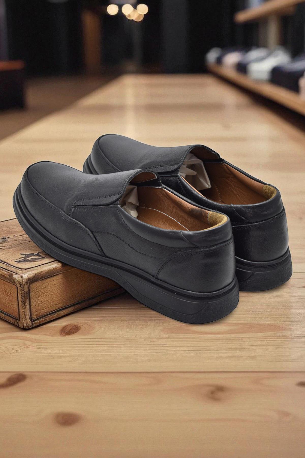 ISPARTALILAR  TAB430 Ortopedik Taban Hakiki Deri Erkek Ayakkabı Mevsimlik Baba Ayakkabısı - Görsel 5