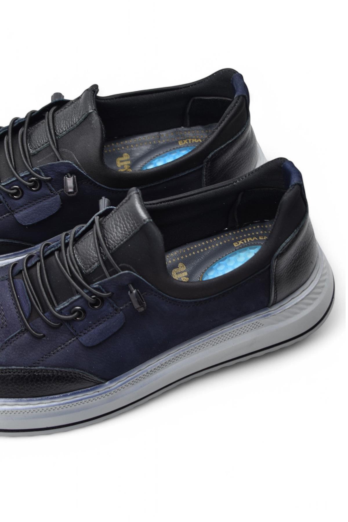 ISPARTALILAR  TAB550 Topuk Jelli Ortopedik Taban Hakiki Deri Erkek Ayakkabı Casual Günlük Erkek Ayakkabı POLİ Hafi - Görsel 4