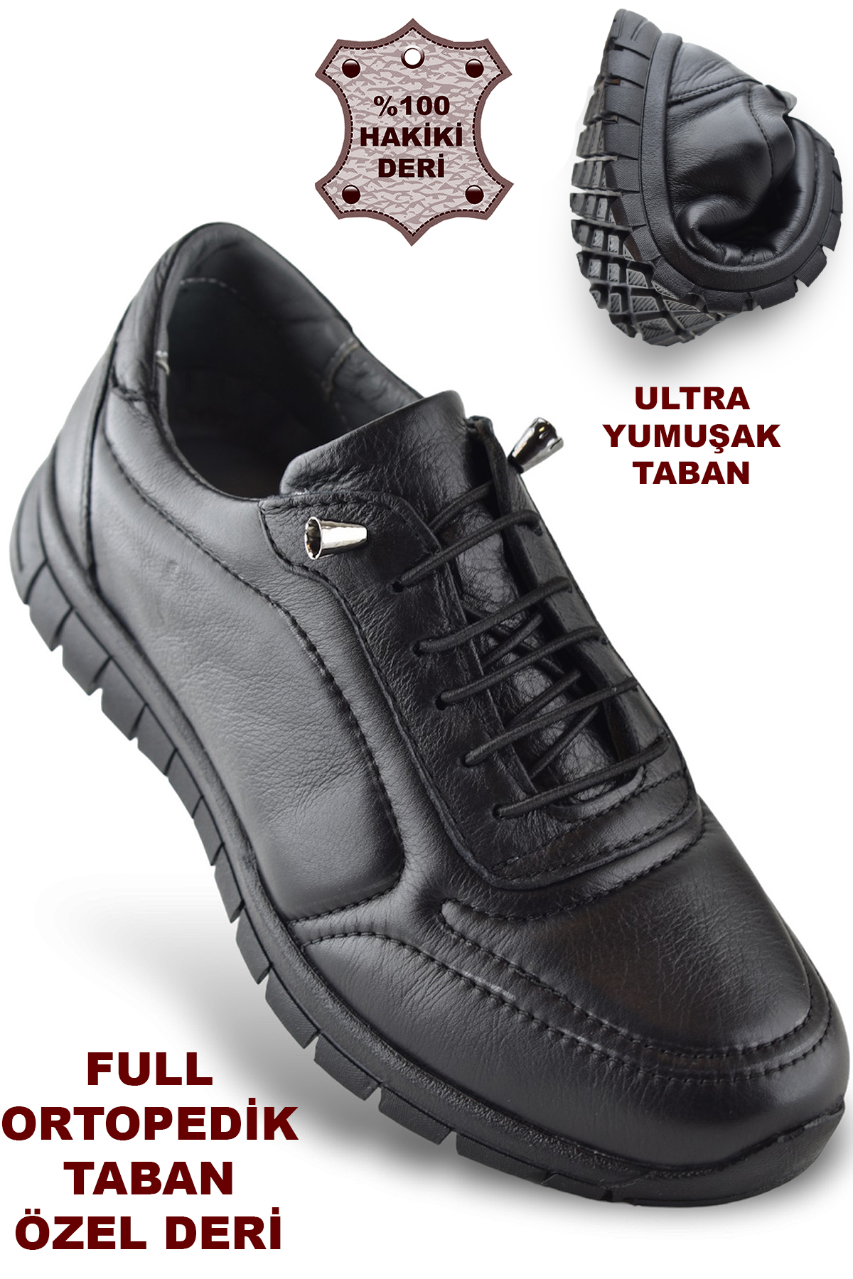 ISPARTALILAR 909 Teljes ortopéd talp valódi bőr férfi cipő Női cipő csúszásgá...