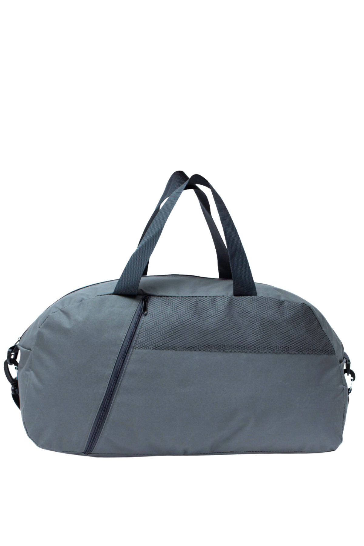 MUCCO  Kaff Büyük Gri Önü Cepli Ayarlanabilir Omuz Askılı El Seyahat Spor Çantası-0831 - Görsel 7