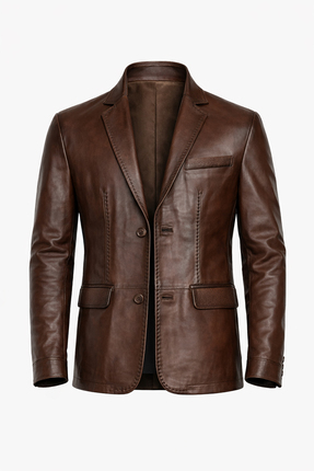 MASERTO Erkek Blazer Ceket Kahverengi