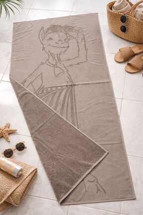 TEXTİLES MAGİC LAMP %100 Pamuk Plaj Havlusu - Yumuşak , Emici , Cool Stil Des...