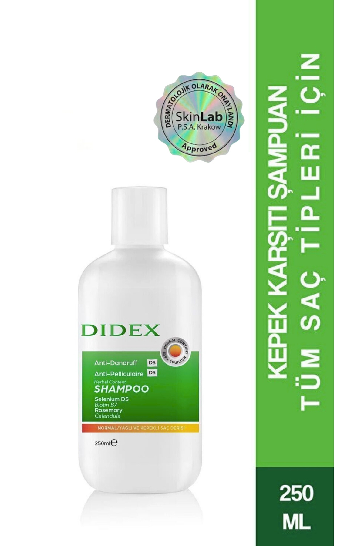 DİDEX Bitkisel Kepek Şampuanı 250ml-Tüm Saç Tipleri İçin - Fiyatı, Yorumları
