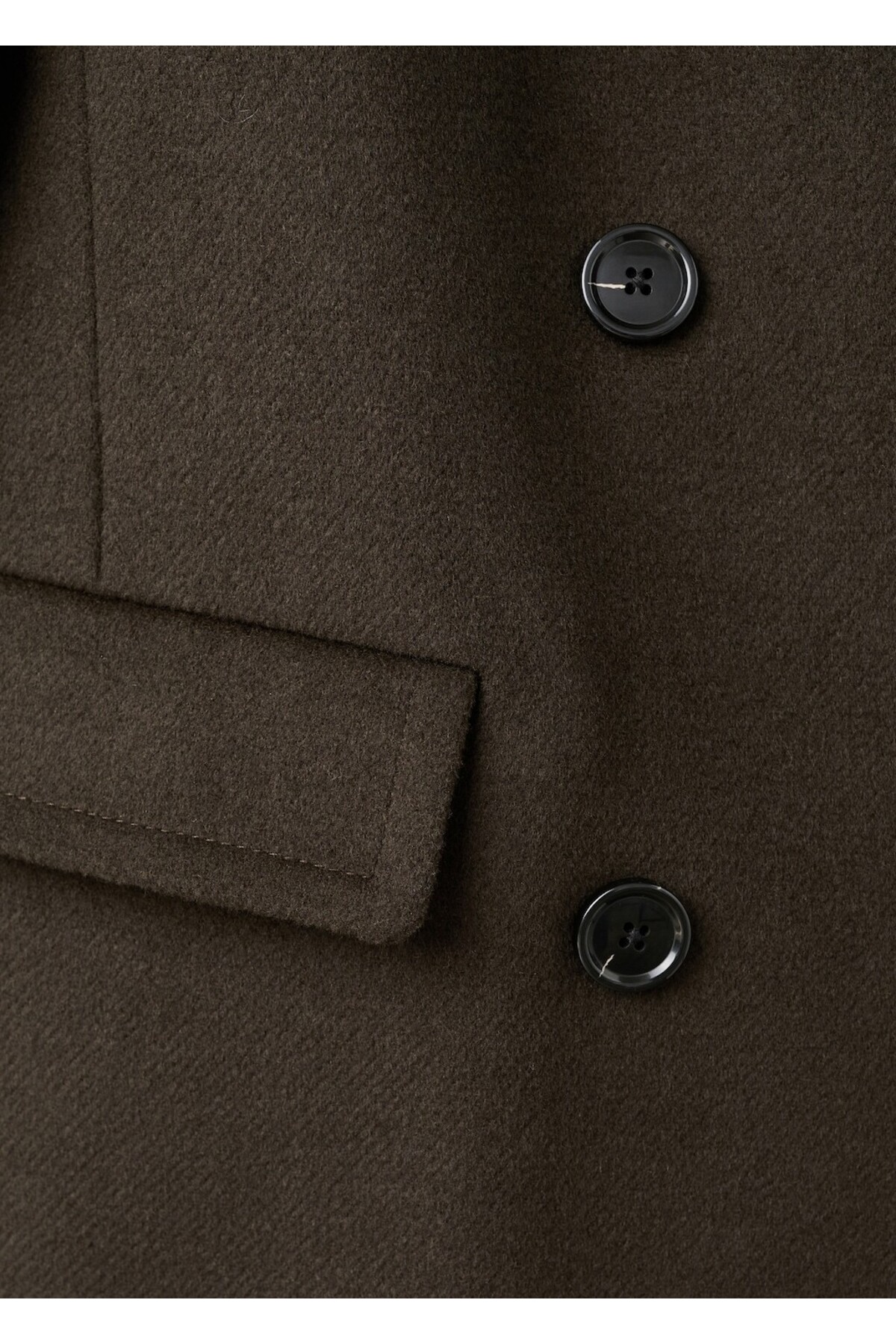 MANGO  Kruvaze yün palto - Görsel 5