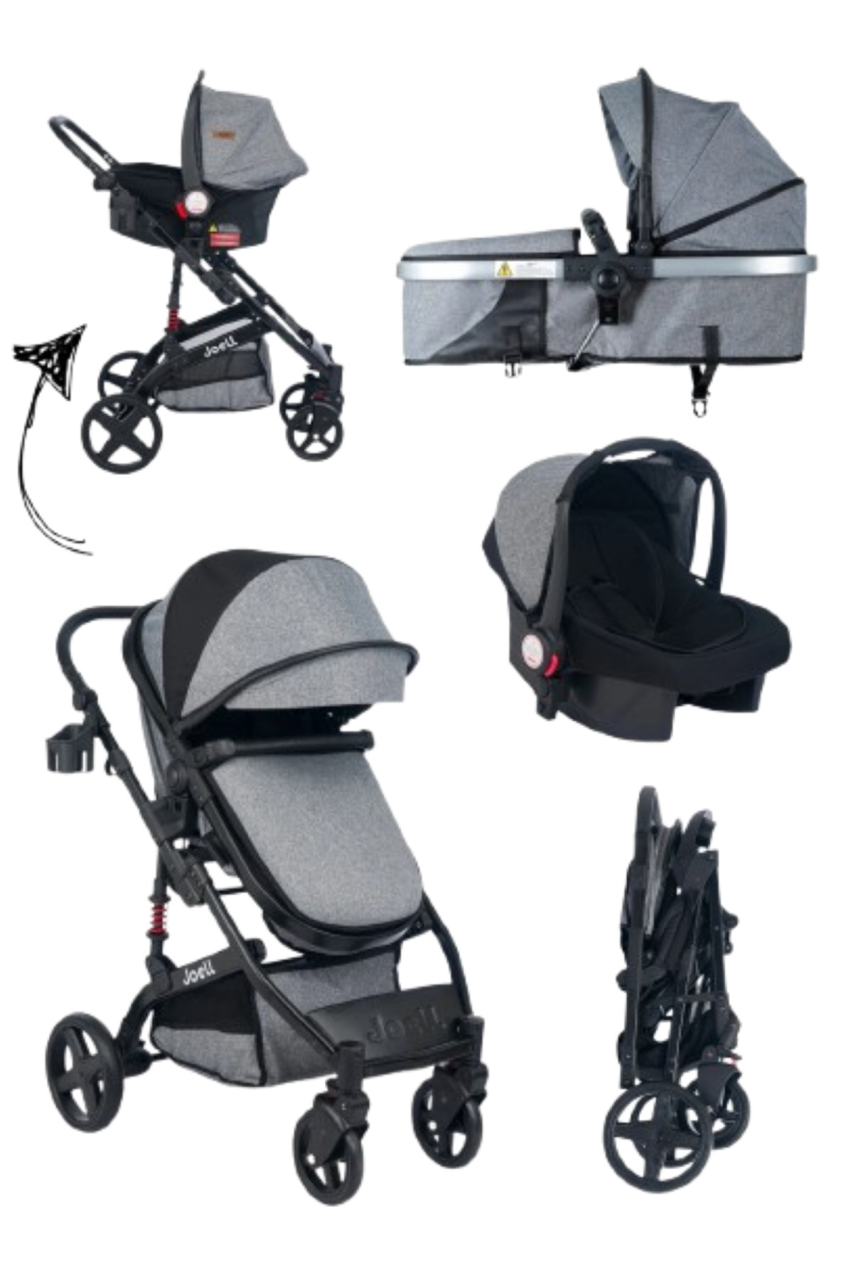 Mamma Force joell TRUVA Travel Sistem Bebek Arabası - Fiyatı
