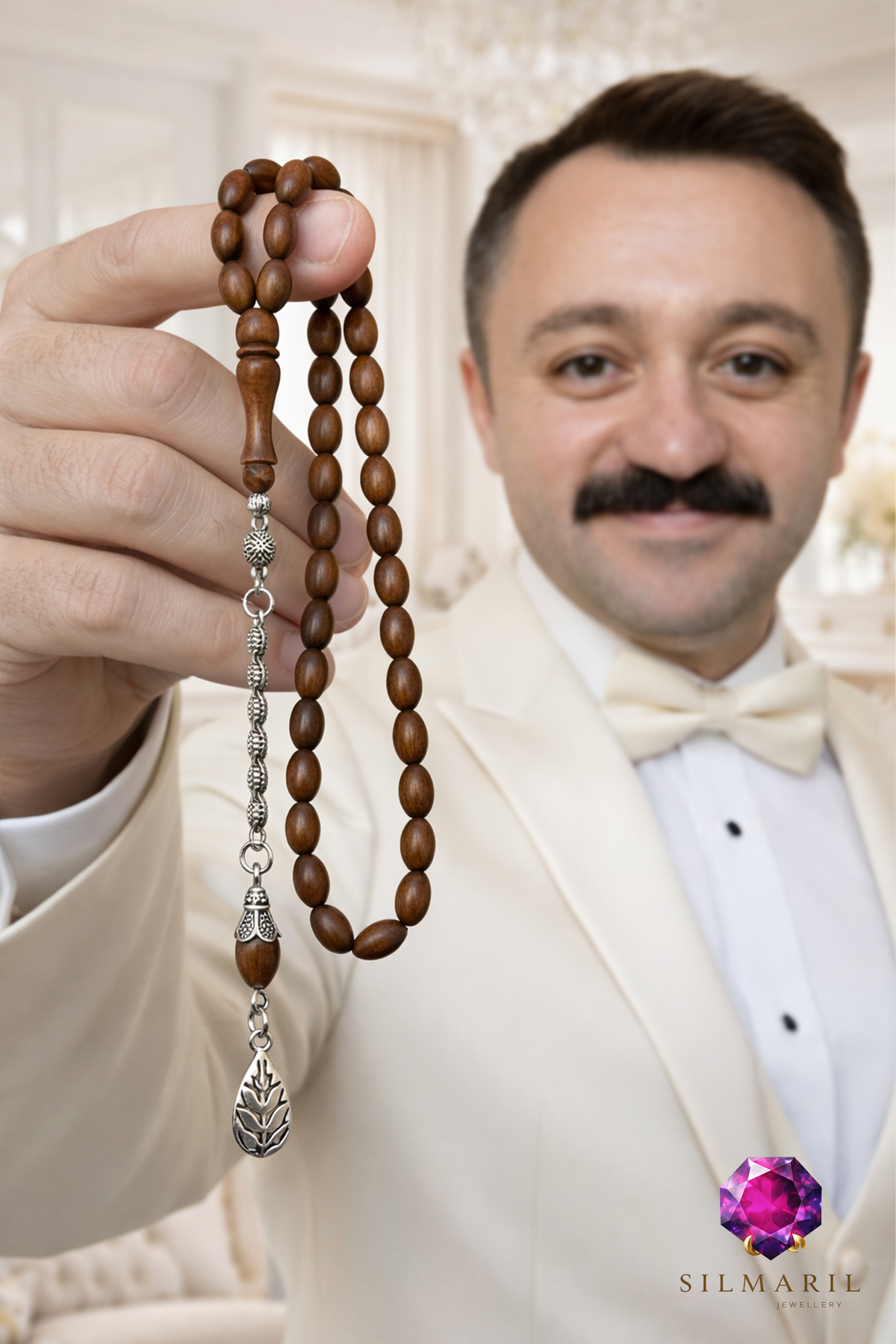 Doğal Kuka Tespih – Tek Habbe / İki Habbe Püskül Seçenekli – Erkek Hediyelik