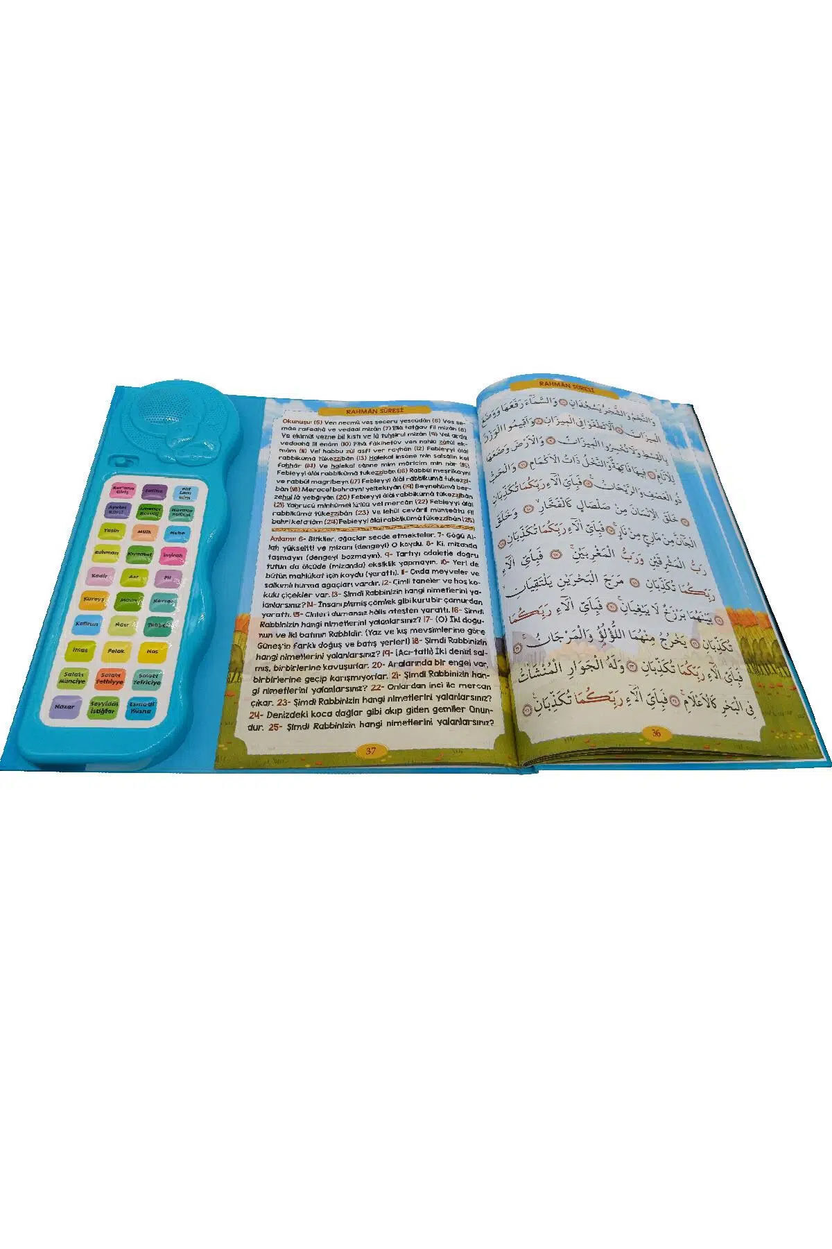 Bayramdan Sesli Yasini Şerif Ögreten Cihaz Sesli Yasin Kitaplı Mavi fotoğrafı 3 (önizleme)