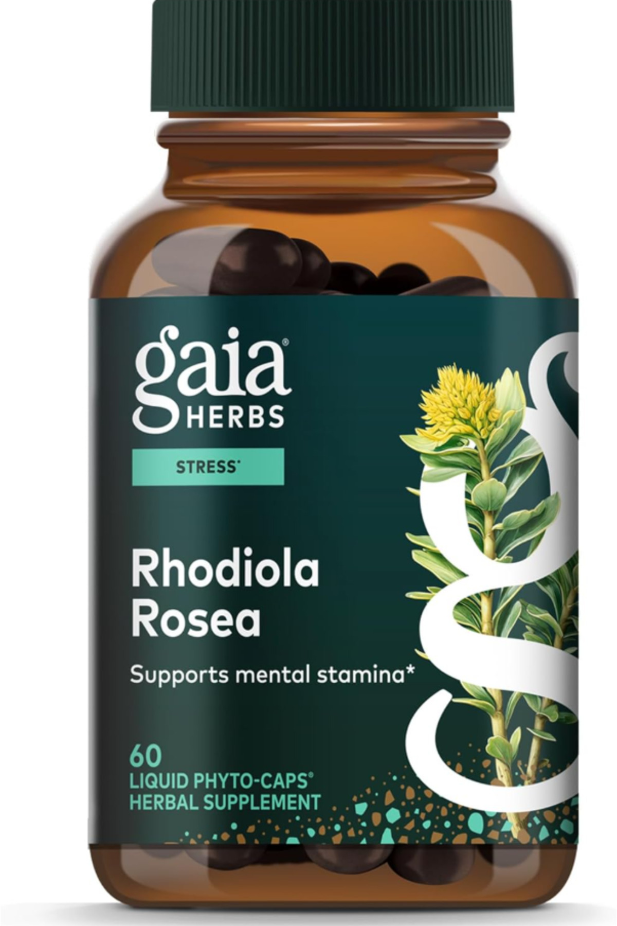 GAIA HERBS Rhodiola Rosea Stress Support Traditionally for