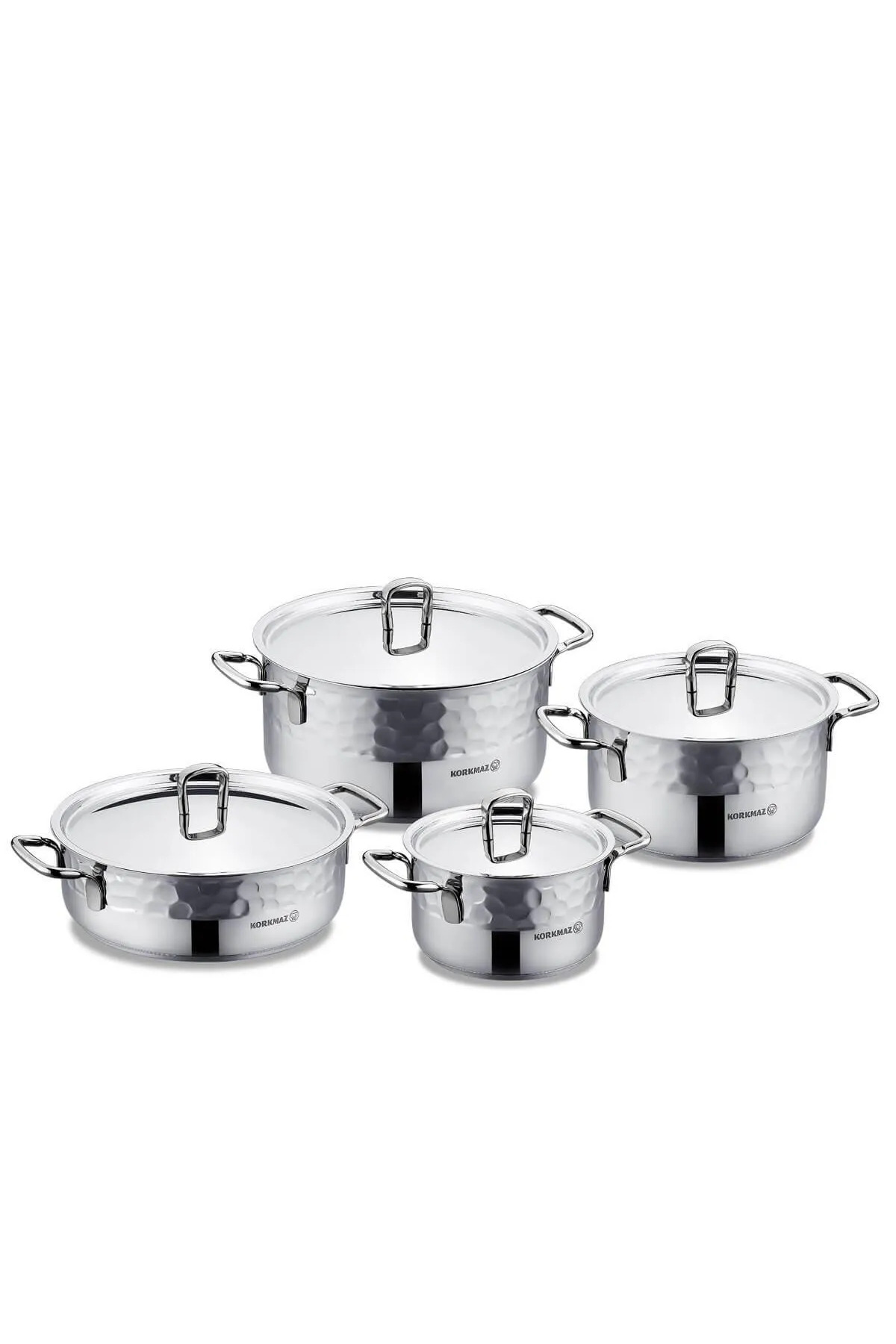 KORKMAZ Erna 8 Piece Inox Cookware Set