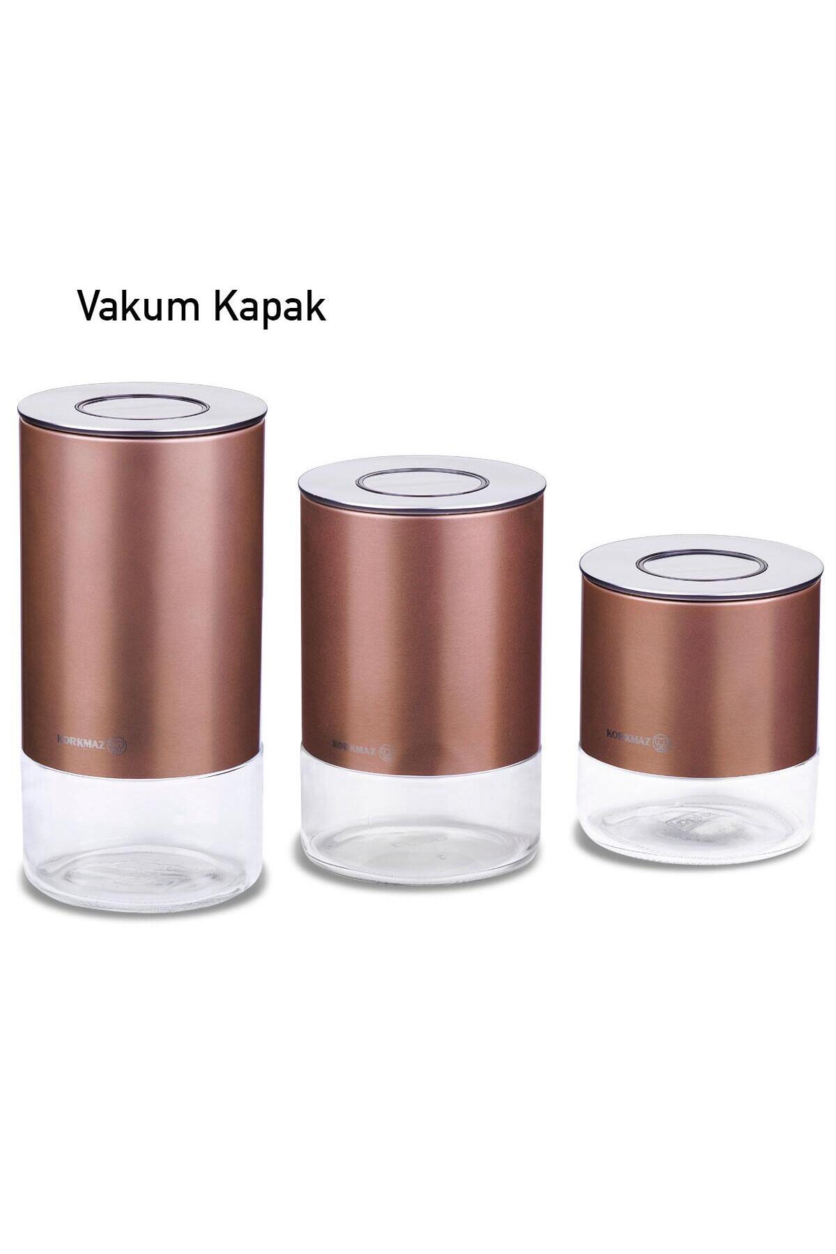 テサランクリア　3本セット KORKMAZ Stora Plus 3lü Rosegold Saklama Seti A5520-2 - Fiyatı