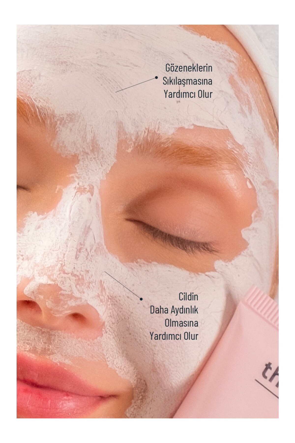Gözenek Temizleyen Kaolin Kil Maskesi 100 ml ve Peptit Serum Seti 30 ml — THEFAIRSET2023/21 — تصویر 5 از 9