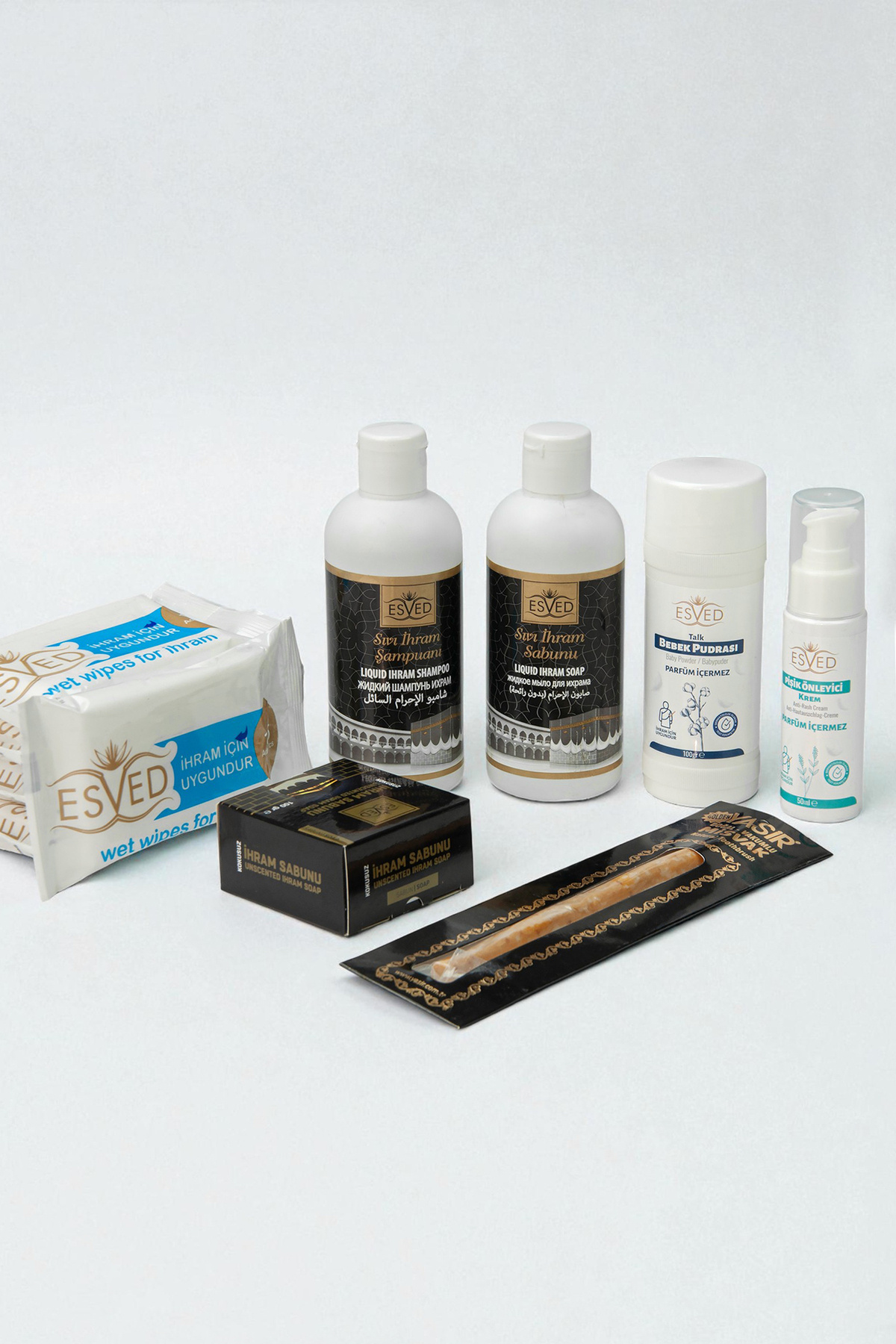 ihvan online Hac Umre 7 Parça Kokusuz İhrama Uygun Bakım ve Hijyen Seti fotoğrafı 2 (önizleme)