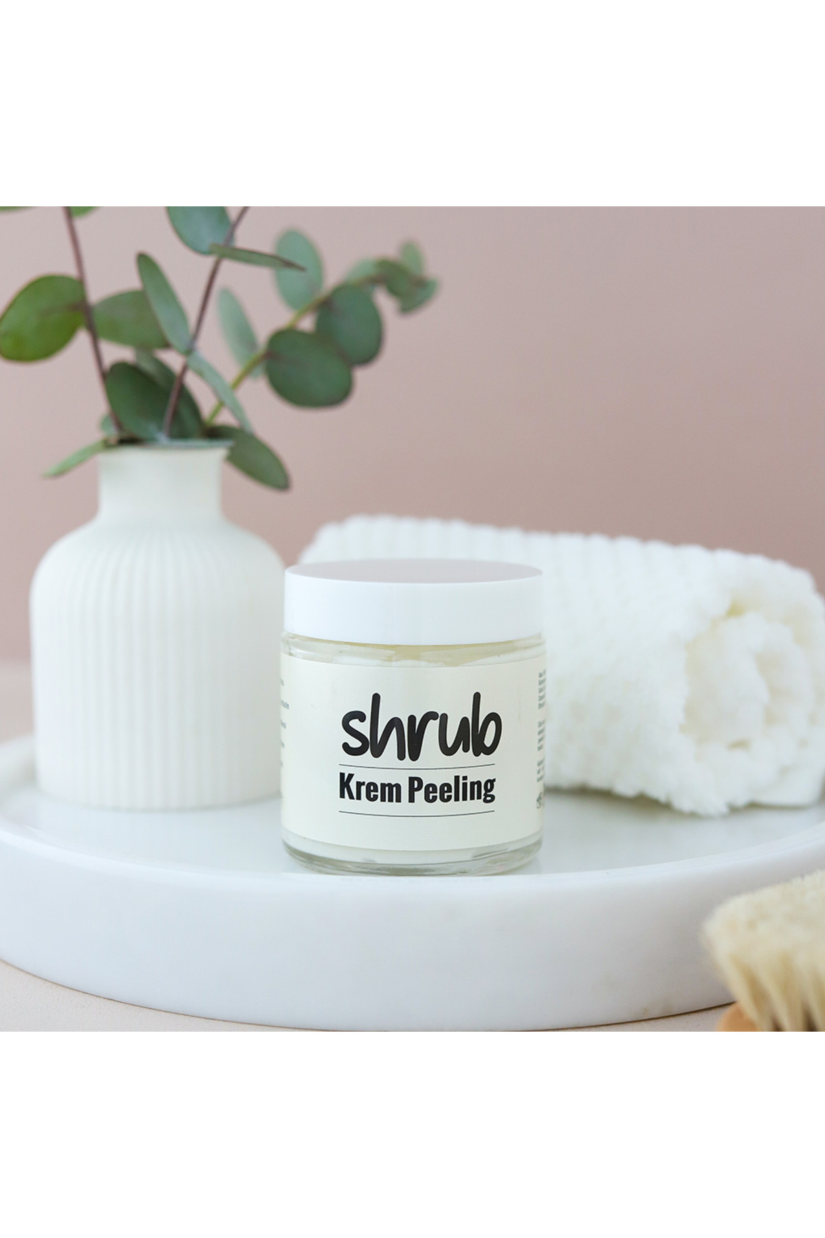 SHRUB Alfa Arbutinli Aydınlatıcı Peeling -Hassas Ciltler İçin Leke Karşıtı Nazik Scrub (100ml) — 100 gr.