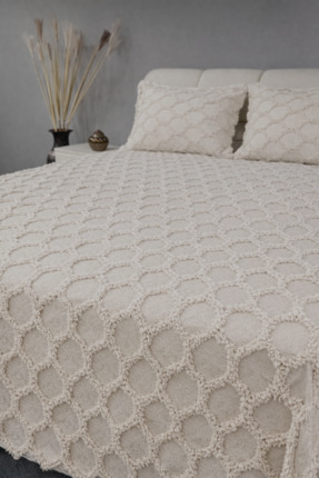 d'niss home touch of nature in your home Petek Desenli 3 Parça Çift Kişilik Y...