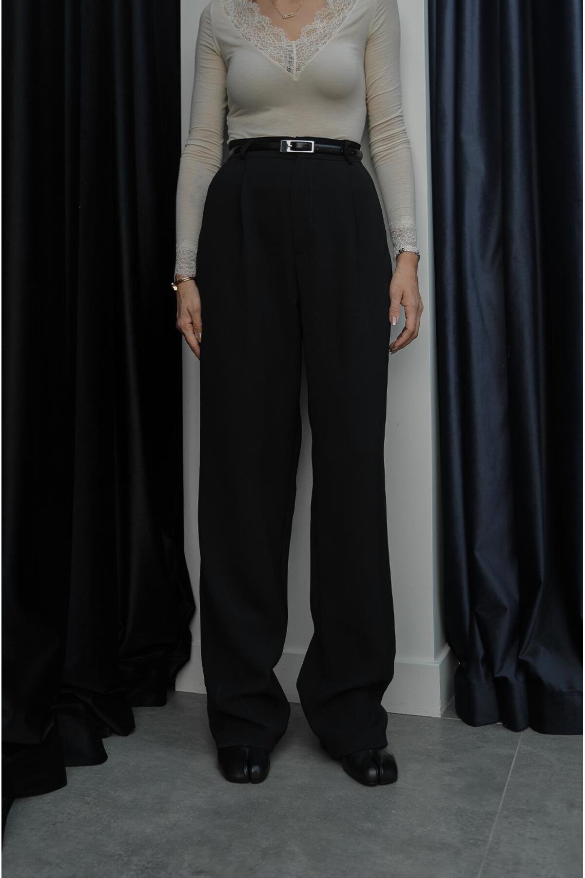 Black Lima Palazzo Pants