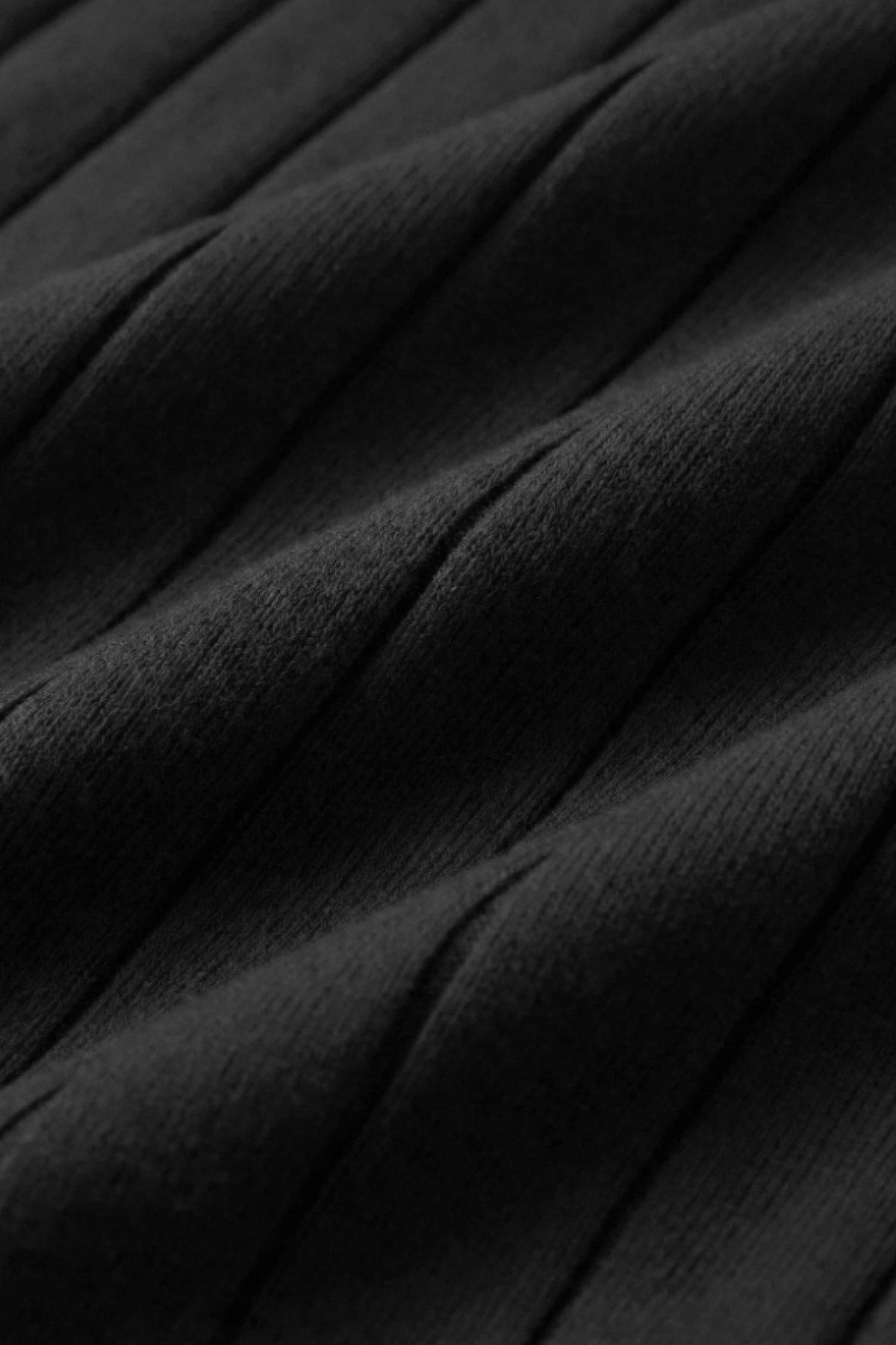 COOL TARZ  Siyah Erkek Polo Yaka Fitilli Triko Kazak - Görsel 6