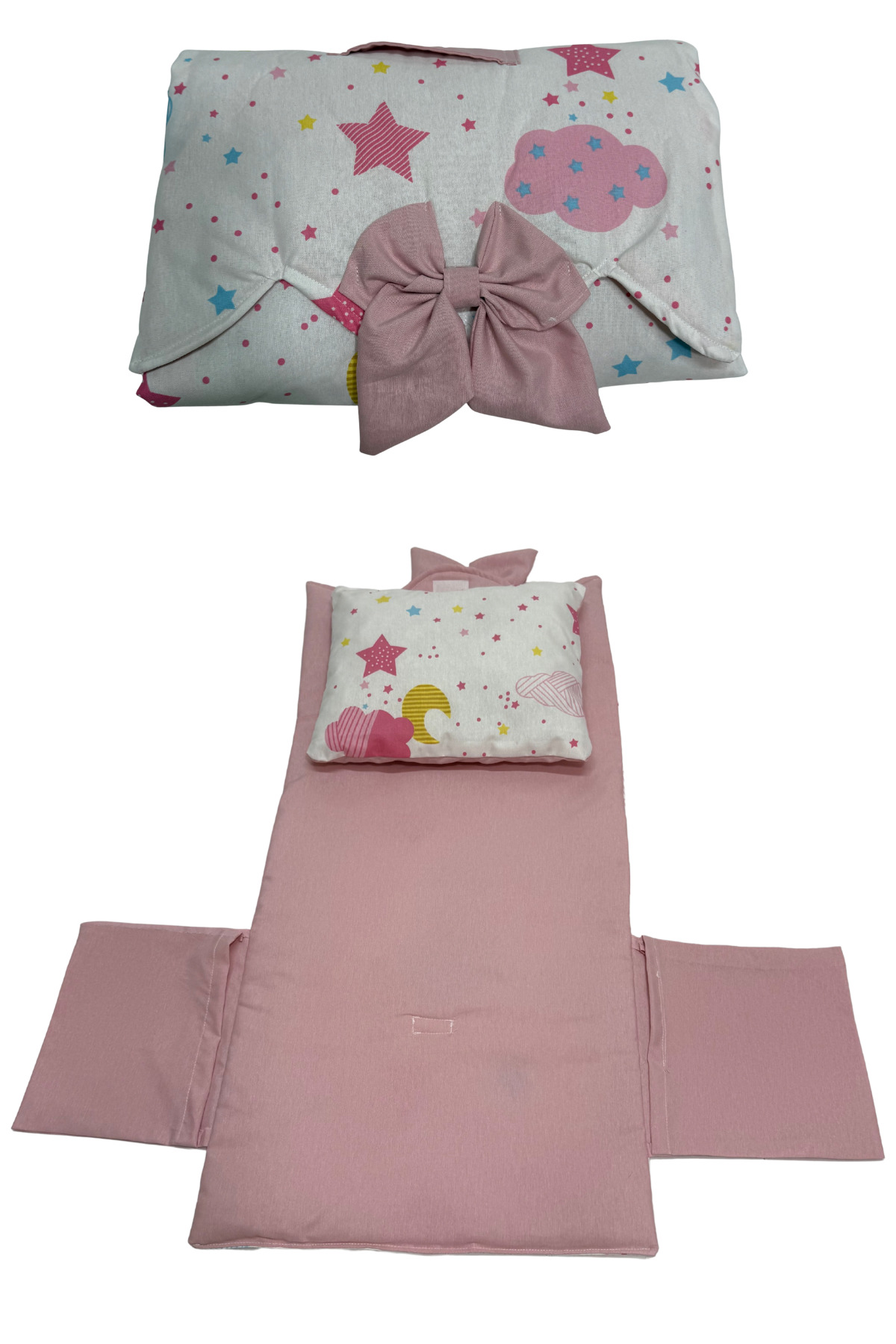 Happy Baby Dikiş Atölyesi 10’lu Babynest Puset Örtüsü Alt Açma Emzirme Yastığı Emzirme Önlüğü Ana Kucağı fotoğrafı 3 (önizleme)