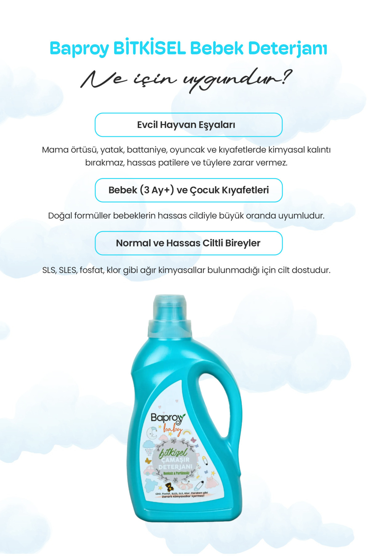 Baproy Bebekler Için Bitkisel Çamaşır Deterjanı 1 Litre fotoğrafı 2 (önizleme)
