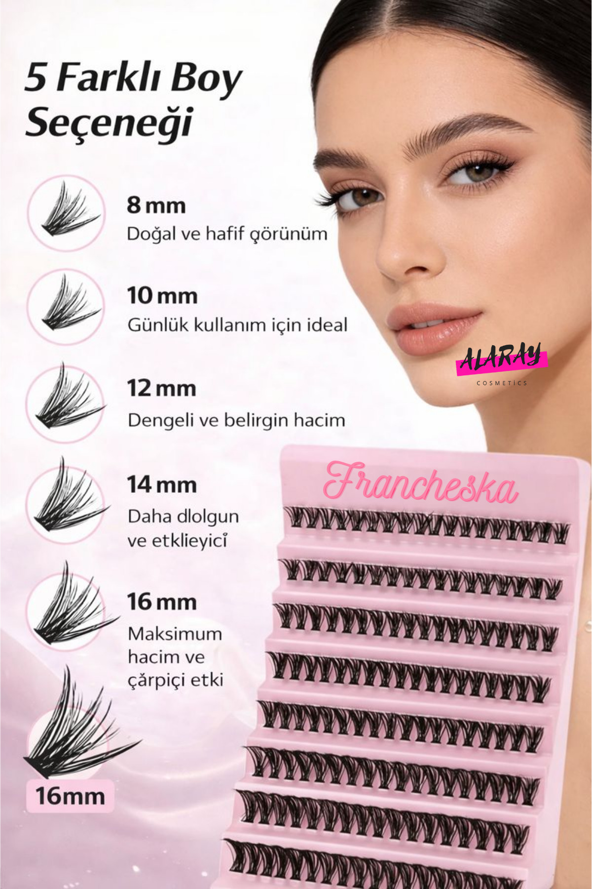 Rus Volume 30d Takma Ipek Kirpikler Mix Kendin Yap Seti -yapıştırıcı Ve Cımbız Ile 20 Uygulama — rusmega30dset — تصویر 3 از 9