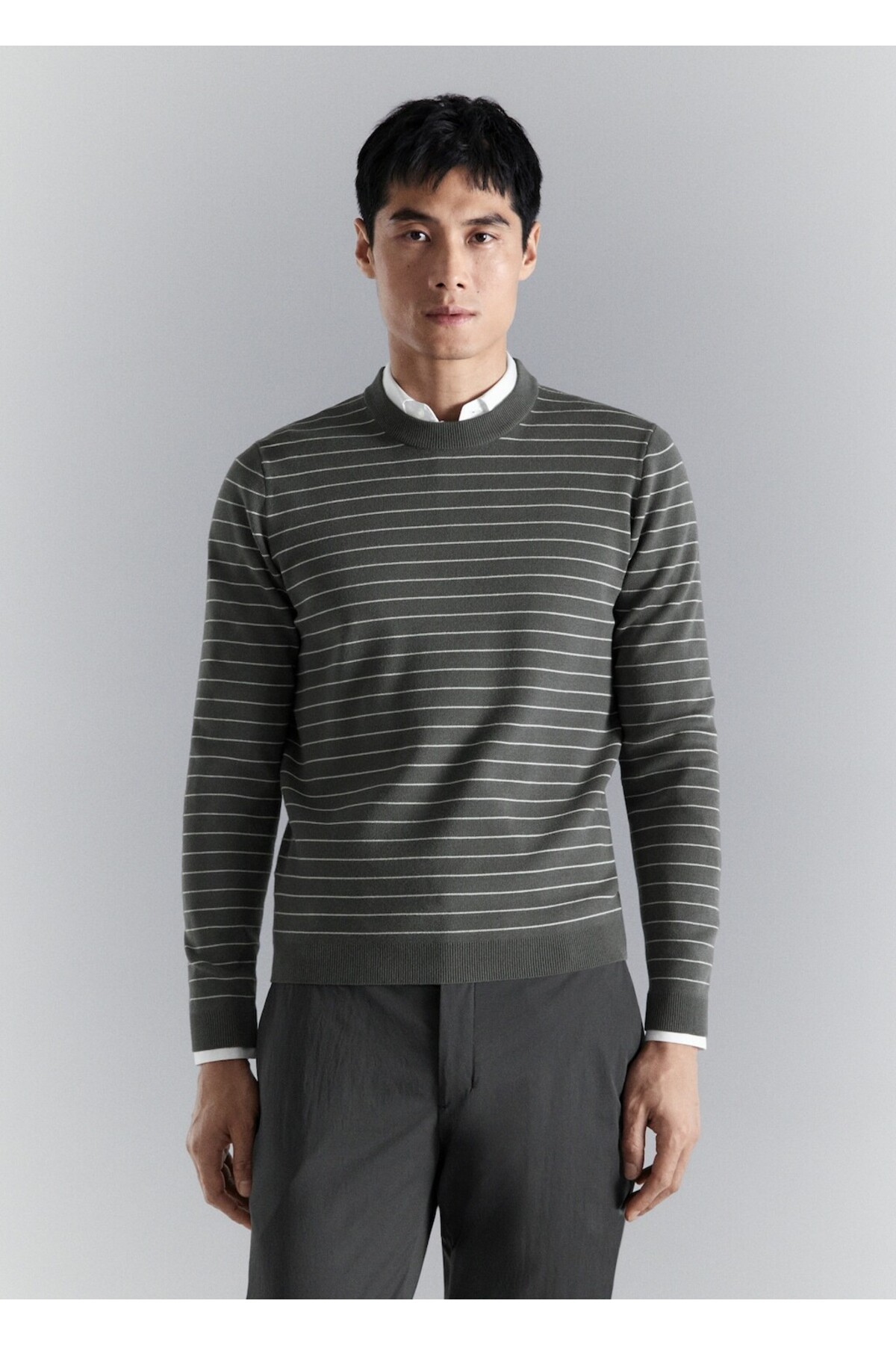 مانگو ژاکت راه راه کشی راحت