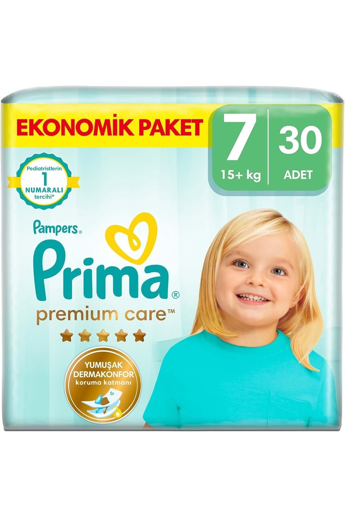 Prima Premium Care Bebek Bezi Beden:7 (15+KG) XXX Large 90 Adet Ekonomik Fırsat Pk