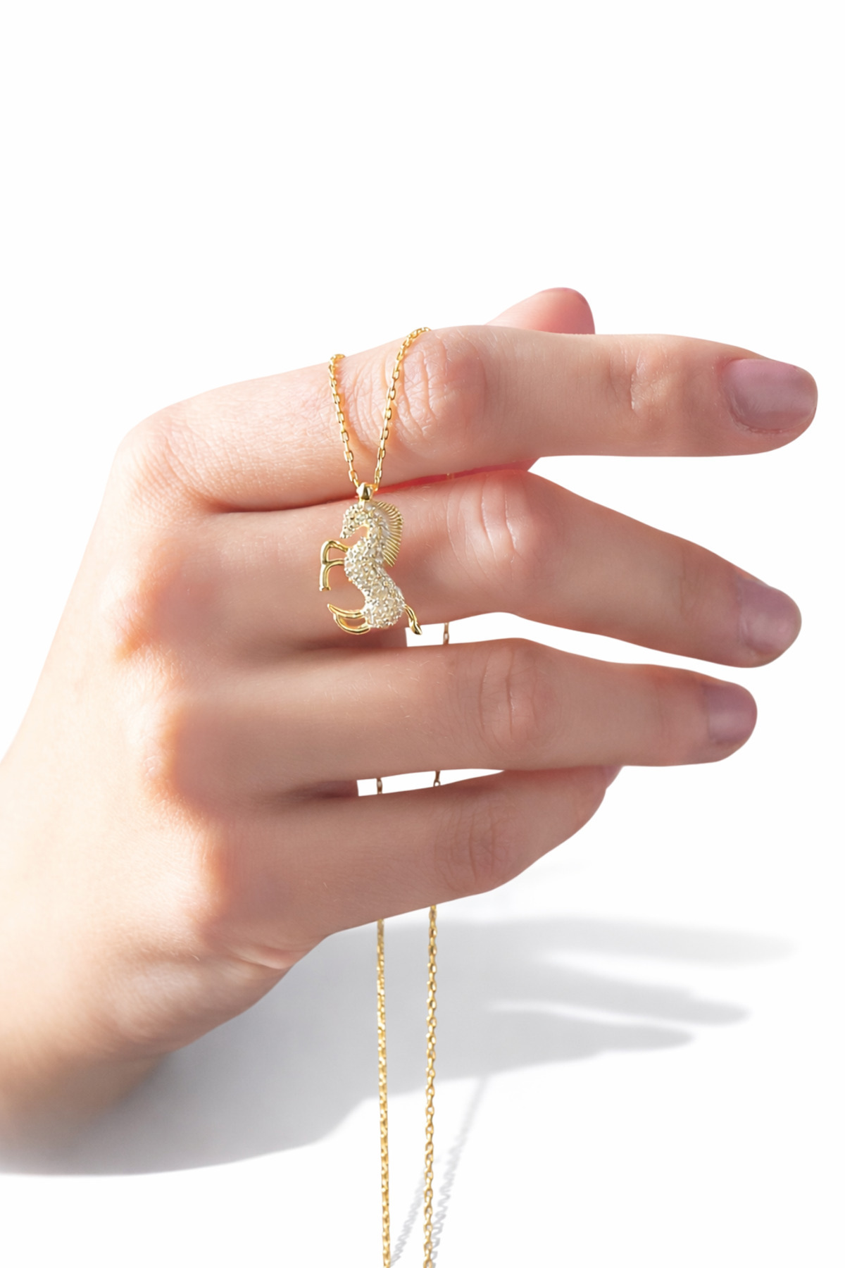 LİNOVE JEWELLERY Gümüş At Kolye, 925 Ayar Gümüş Üzeri 14K Altın Kaplama, Unicorn Kolye, Atlı Kolye, Horse Necklace görsel 8