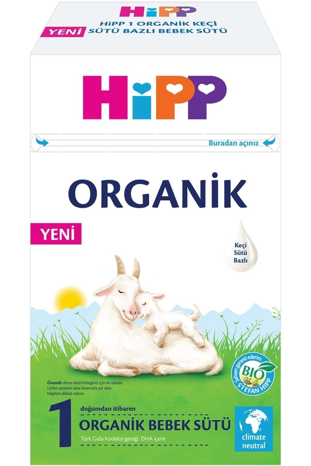 Hipp Organik Keçi Sütü Bazlı Devam Sütü 400GR No:1 (0-6 Ay) (5 Li Set) fotoğrafı 2 (önizleme)