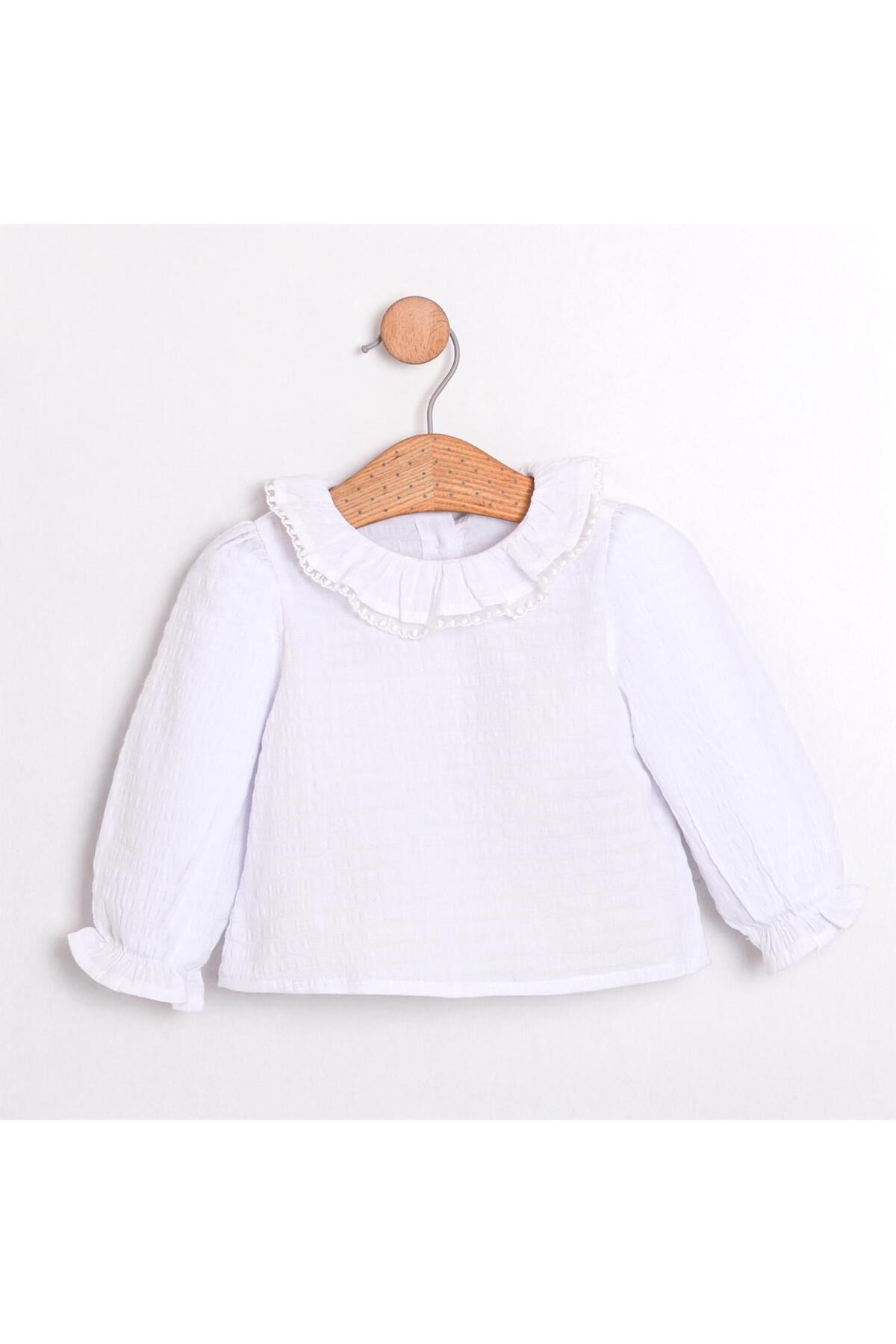 ministok Rabit Nakışlı Kız Bebek Gömlekli Jile Takım fotoğrafı 5 (önizleme)