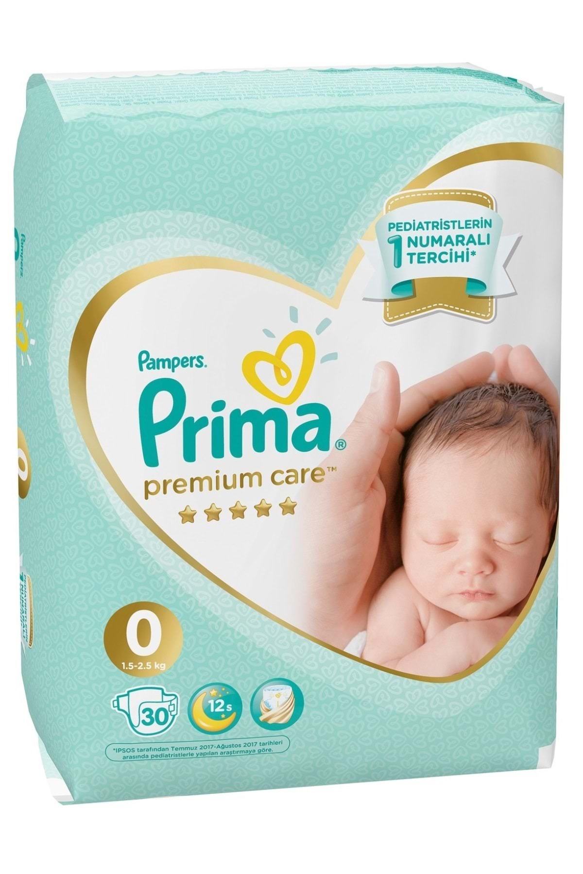 Prima Premium Care Bebek Bezi Beden:0 (1.5-2.5KG) Prematüre 30 Adet Ekonomik Pk fotoğrafı 2 (önizleme)