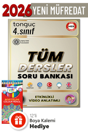 Tonguç Yayınları 4. Sınıf Tüm Dersler Video Anlatımlı - Etkinlikli Soru Banka...