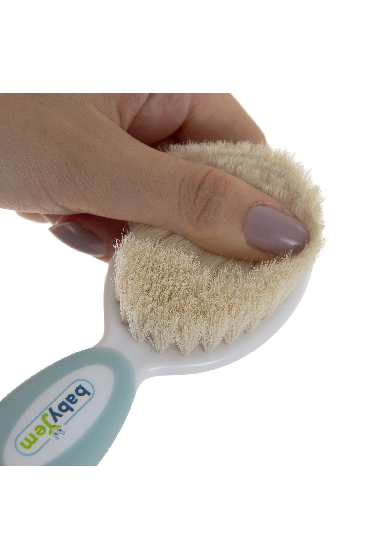 Babyjem 519 Mavi Fırça Tarak Seti Doğal Kıl fotoğrafı 2 (önizleme)