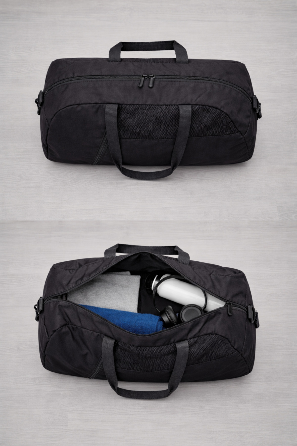 KAFF  Büyük Boy Önü Cepli Ayarlanabilir Omuz Askılı El Seyahat Spor Çantası