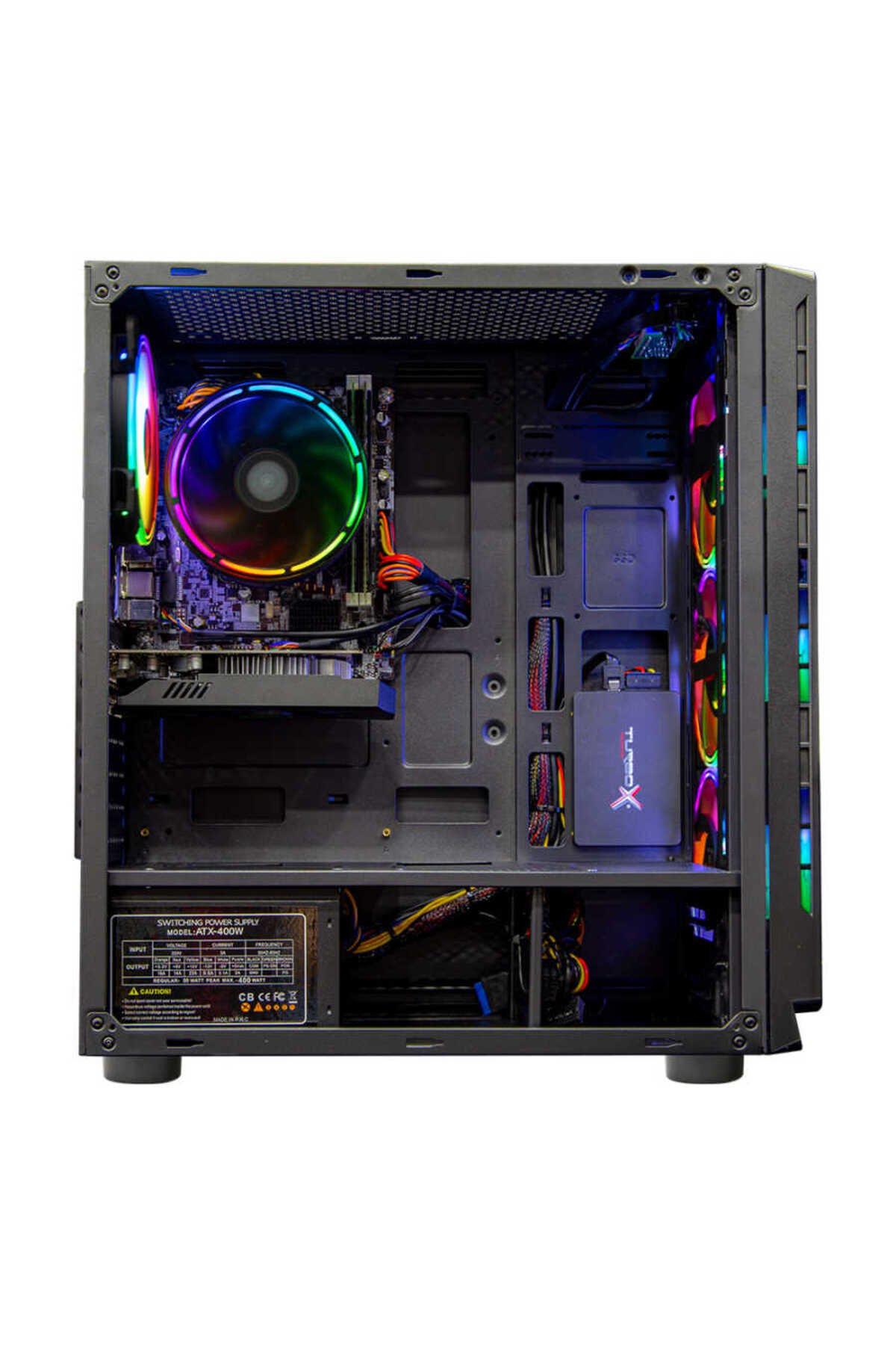 TURBOX DangerZone 192-7 Kumandalı 4x Argb Fan USB 3.0 400W ATX