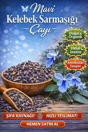 Diyet AVM Mavi Kelebek Sarmaşığı Çiçeği Çayı – 25 GR