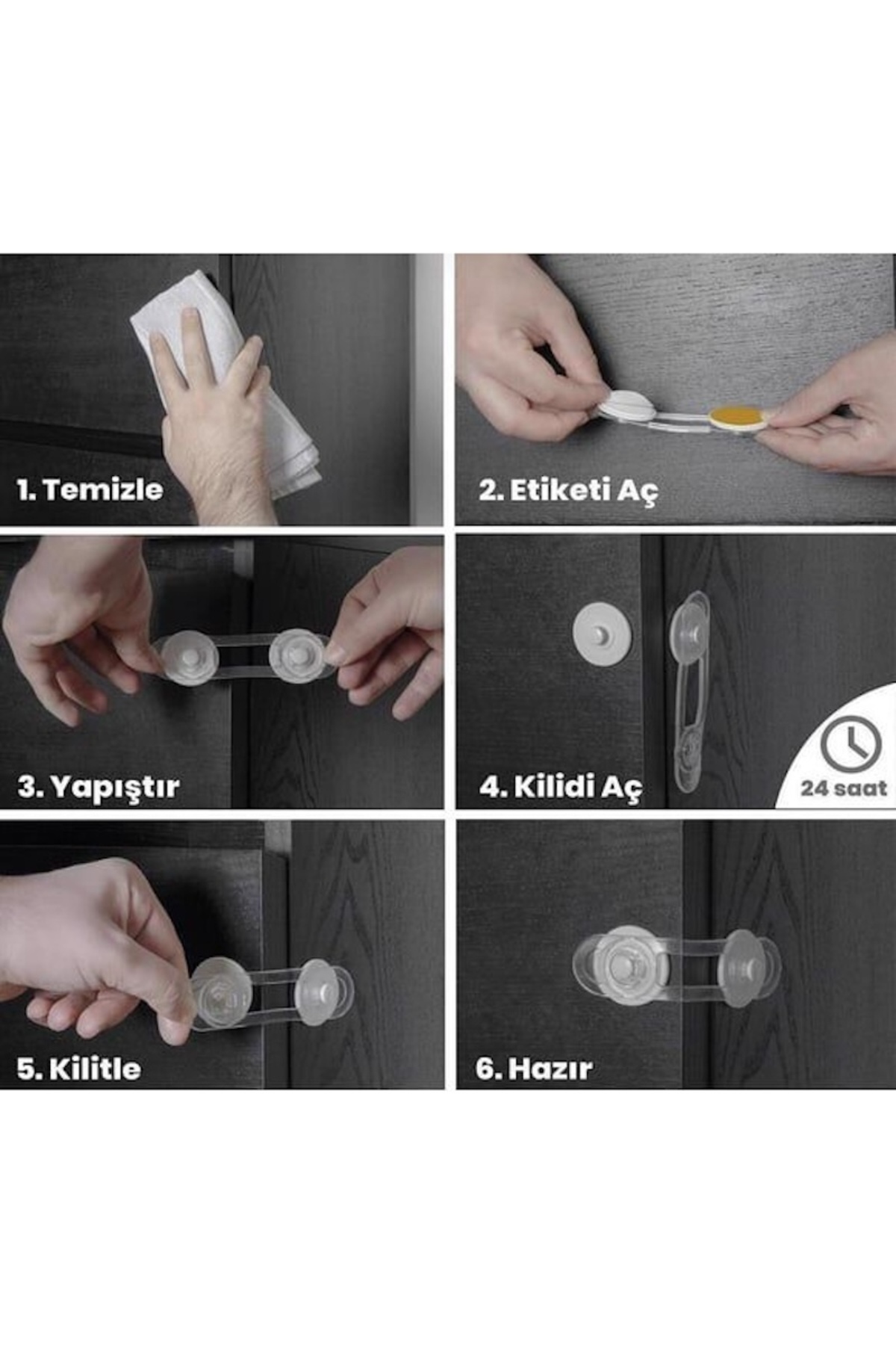 CAN YILDIZ PLASTİK Can Yıldız Plastik Bebek ve Çocuk Klozet ve Güvenlik Dolap Çekmece Kilidi fotoğrafı 5 (önizleme)