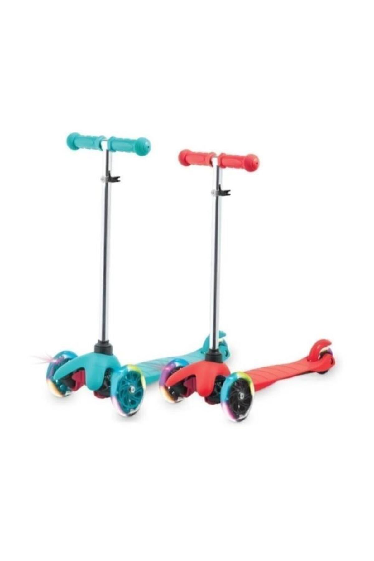 CVS DN 80001 AYARLANABİLİR DİREKSİYONLU LED IŞIKLI TEKERLEKLİ SCOOTER - MAVİ fotoğrafı 2 (önizleme)