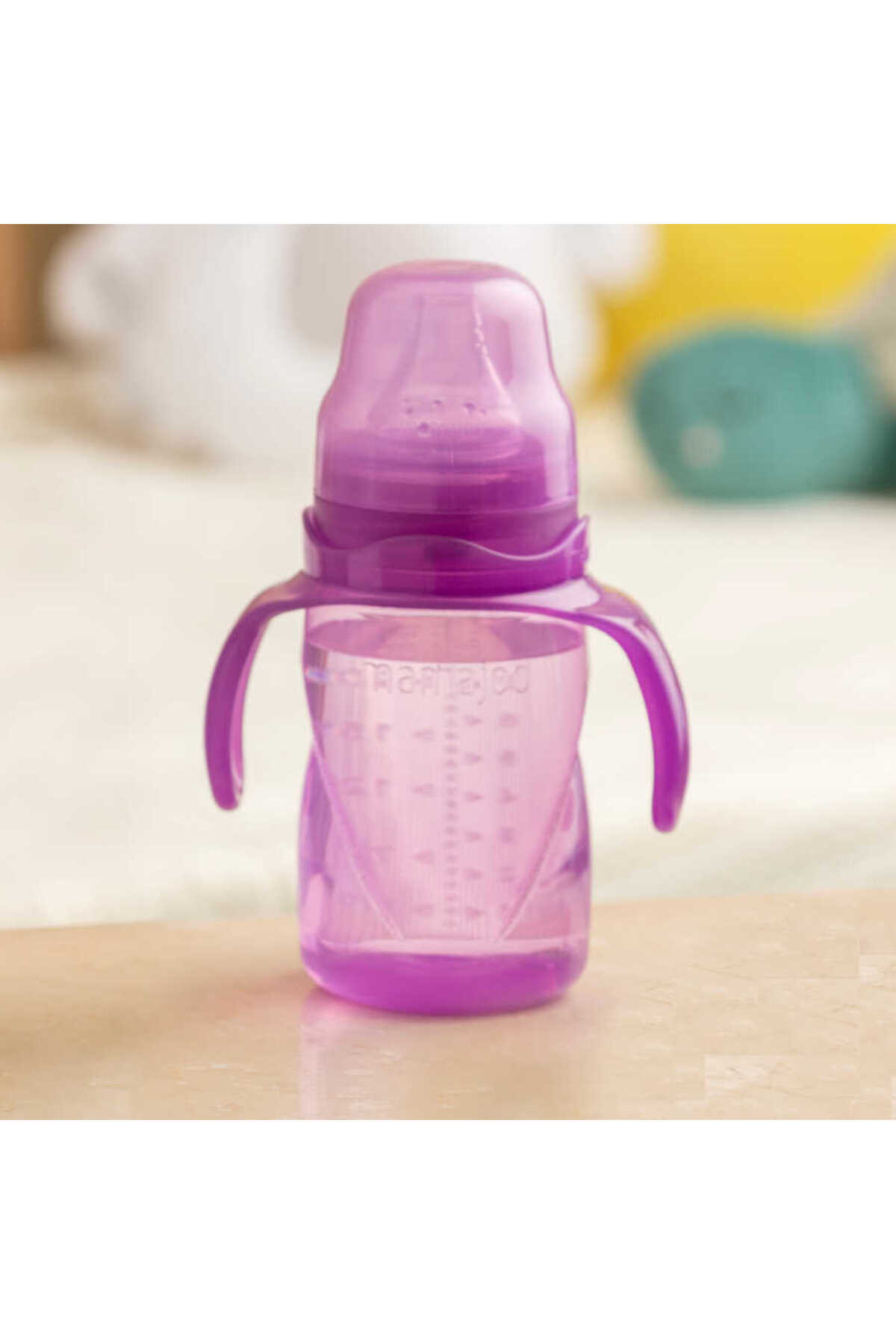 Mamajoo Damlatmaz Eğitici Kulplu Bardak, 160 Ml, Mor, 6 Ay , 1 Adet fotoğrafı 7 (önizleme)