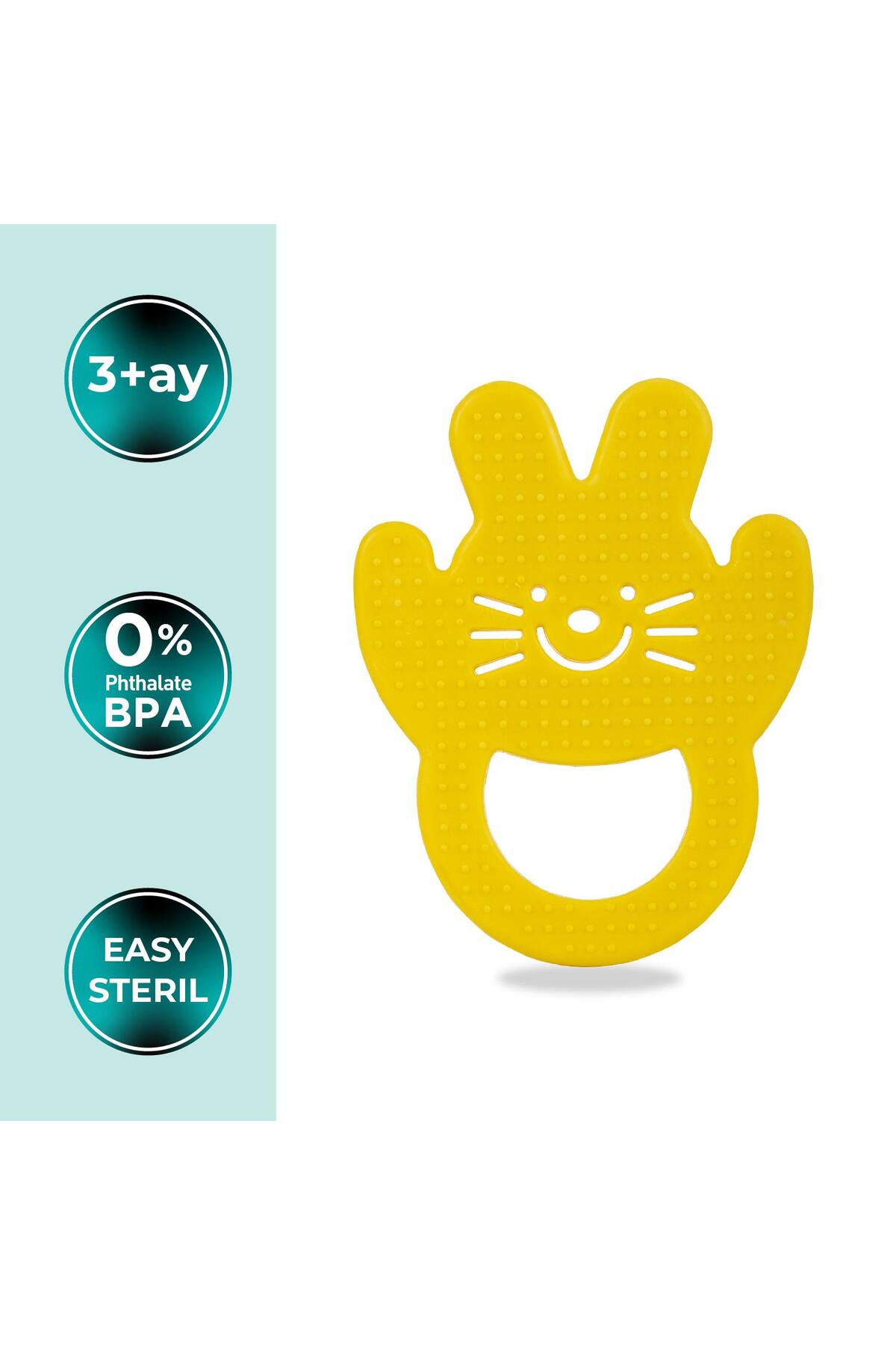 Mamajoo Yumuşak Diş Kaşıyıcı Sarı Tavşan fotoğrafı 2 (önizleme)