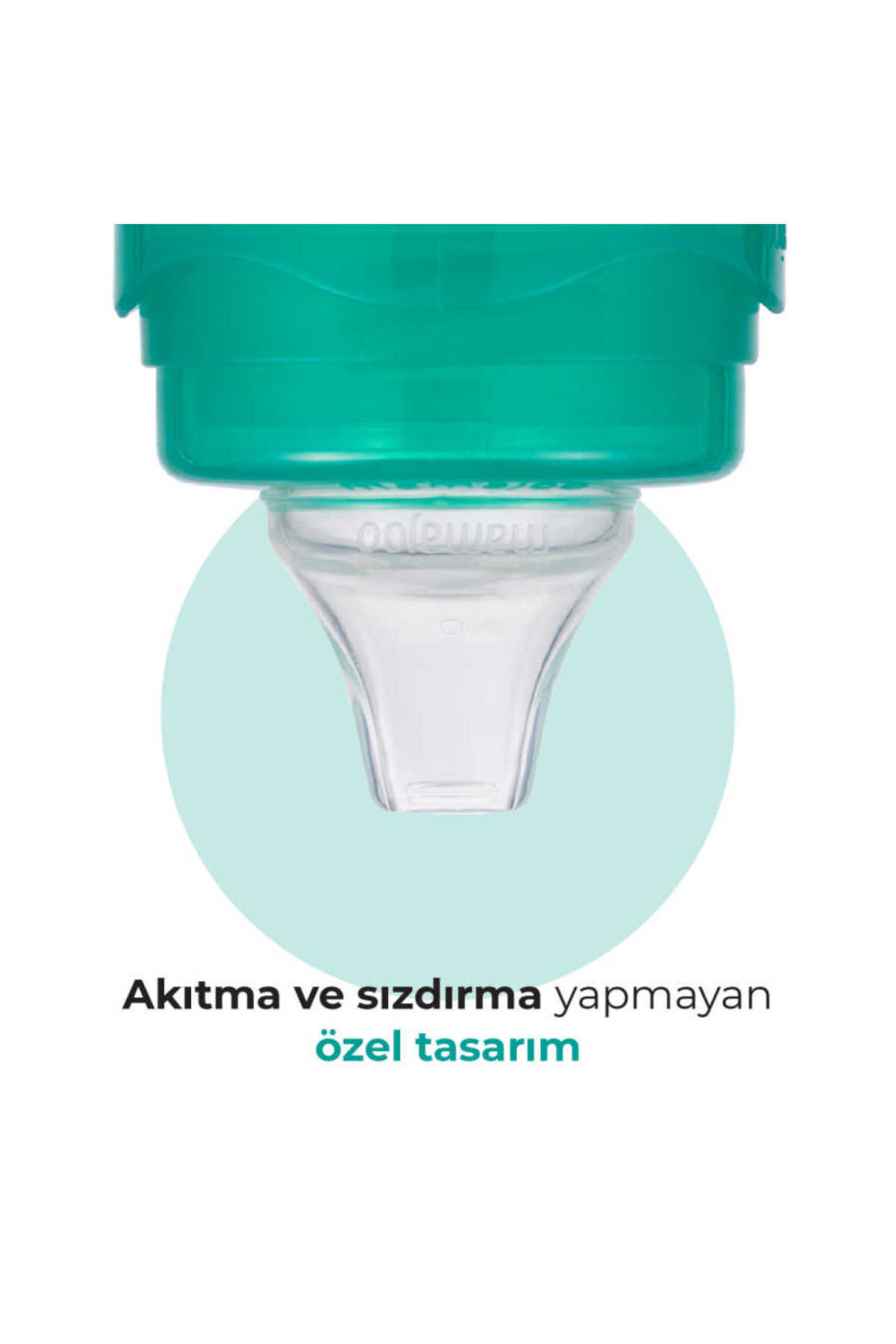 Mamajoo Damlatmaz Eğitici Kulplu Bardak, 160 Ml, Yeşil, 6 Ay , 1 Adet fotoğrafı 5 (önizleme)