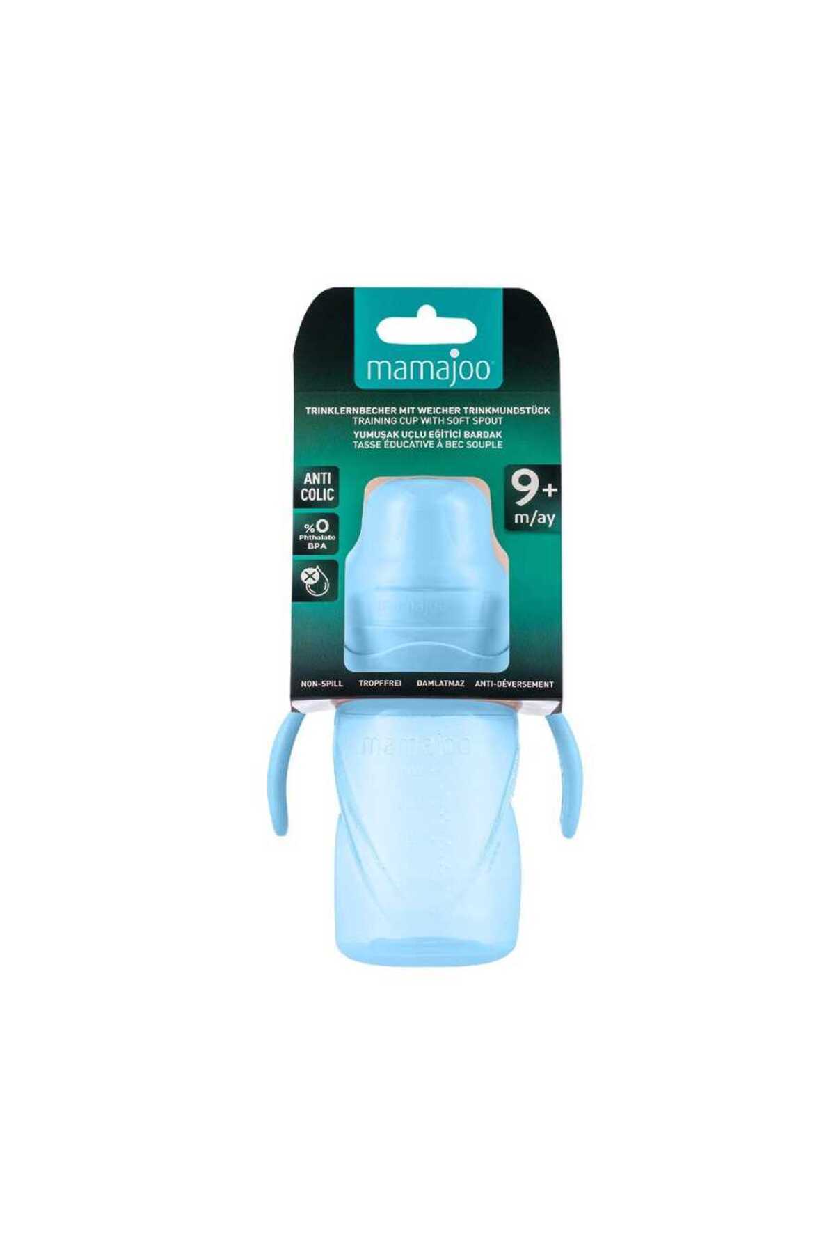 Mamajoo Antikolik Akıtmaz Alıştırma Bardağı 270 ml Powder Blue, 9 Ay+ fotoğrafı 7 (önizleme)