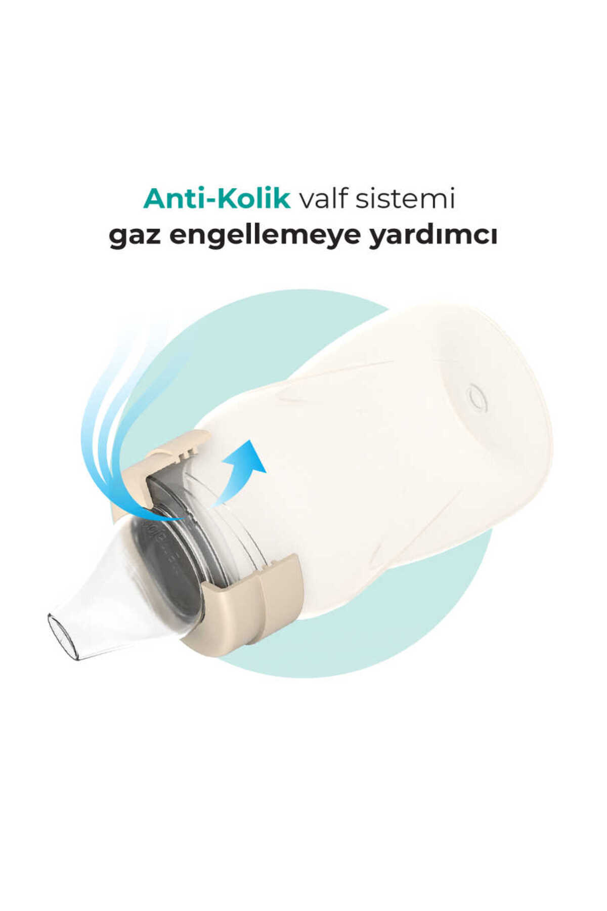 Mamajoo Antikolik Akıtmaz Alıştırma Bardağı 270 ml Pearl, 9 Ay+ fotoğrafı 3 (önizleme)