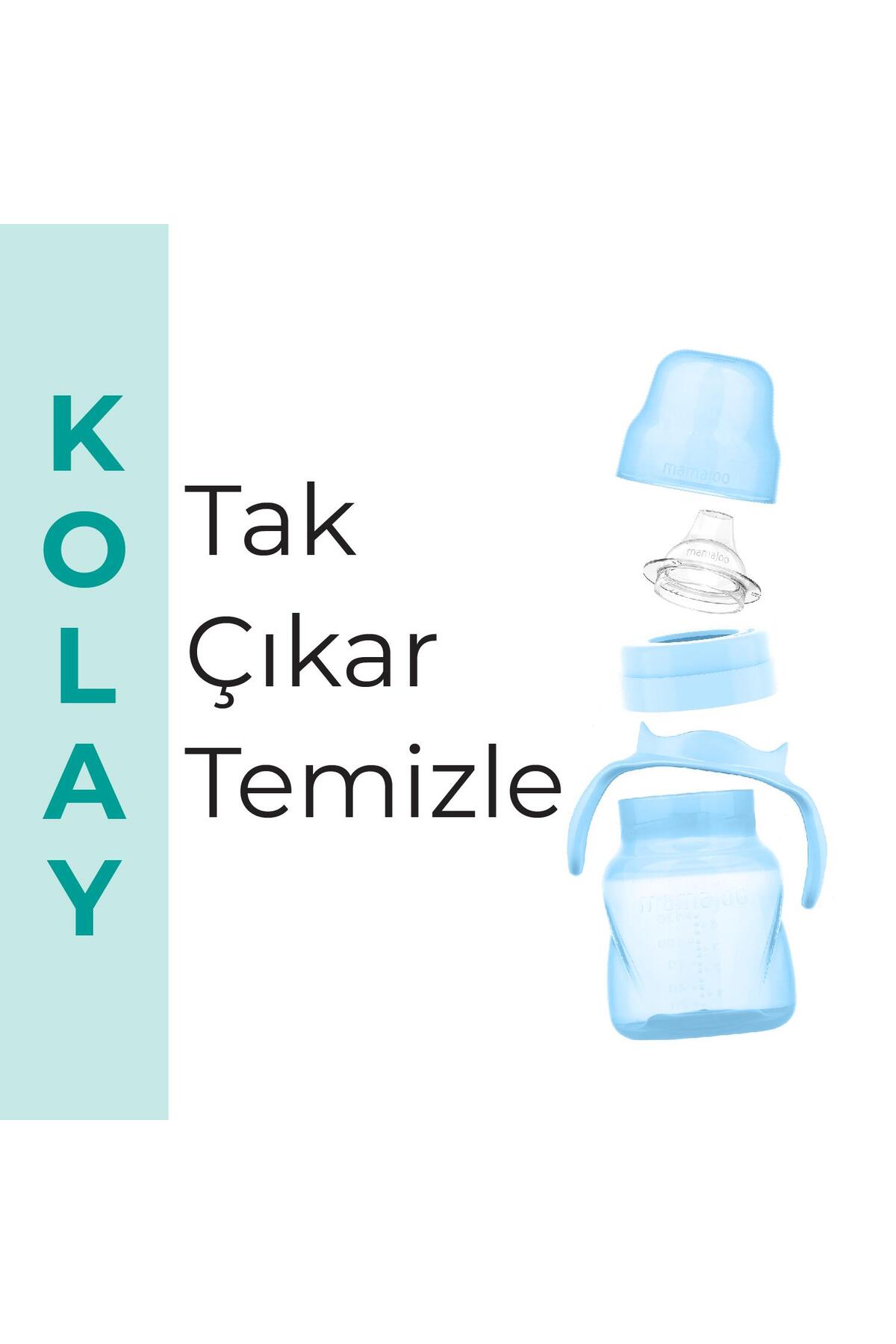 Mamajoo Antikolik Akıtmaz Alıştırma Bardağı 160 ml Powder Blue, 6 Ay+ fotoğrafı 6 (önizleme)