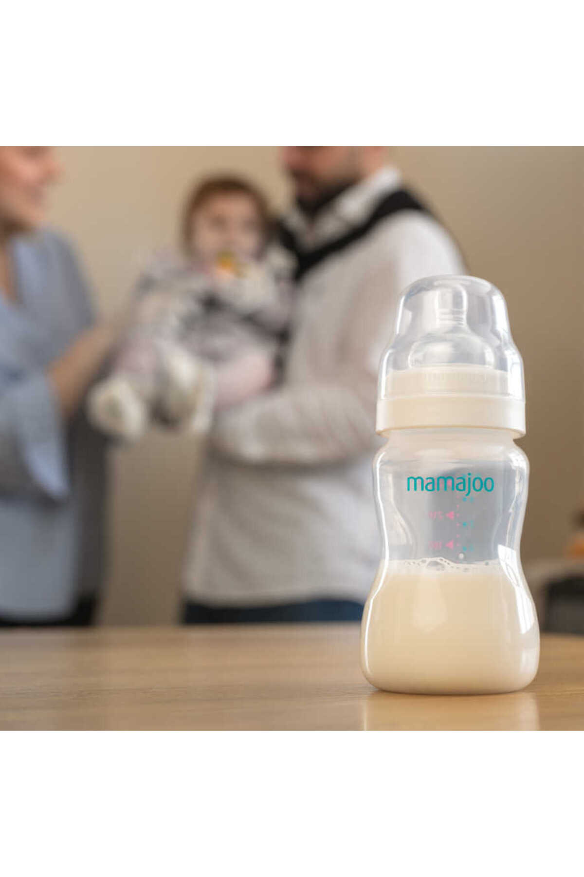 Mamajoo Antikolik Biberon 250 ml 6 Ay+ | Orta Akışlı fotoğrafı 7 (önizleme)