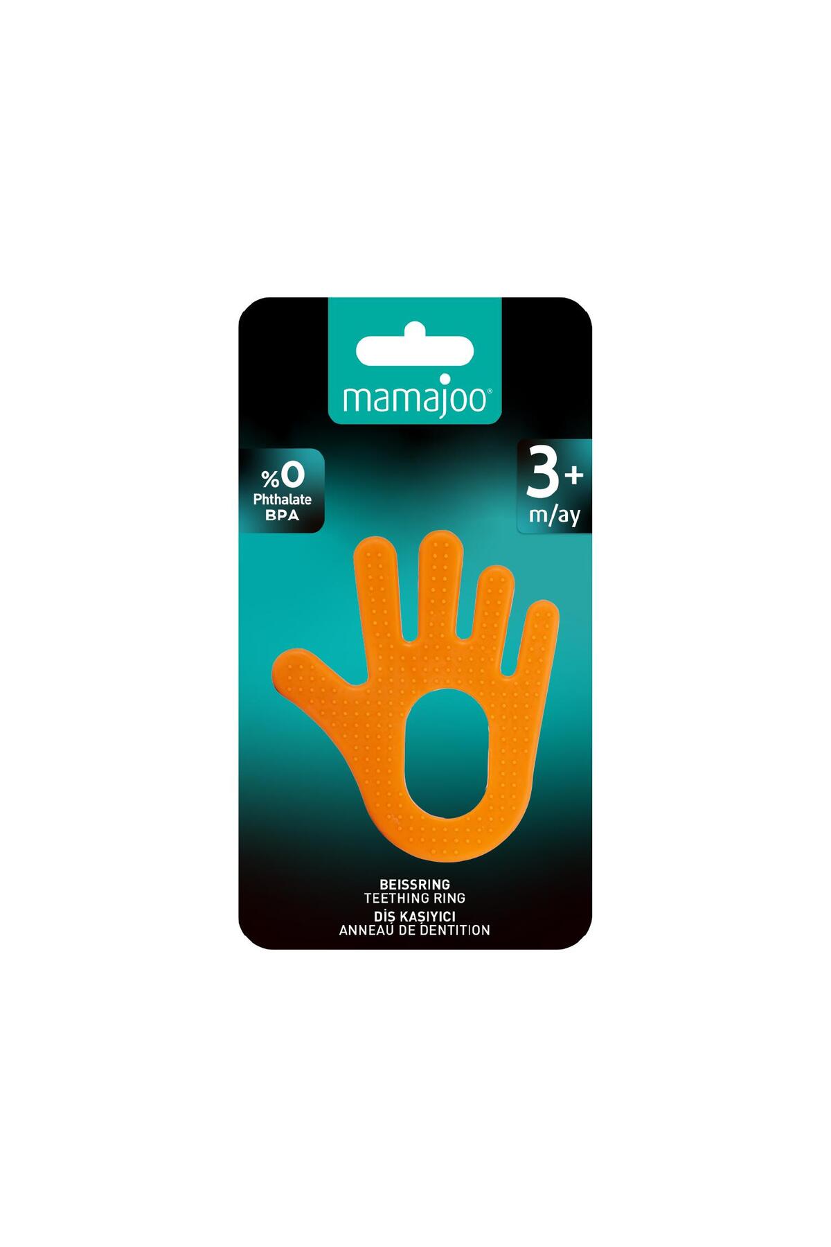 Mamajoo Yumuşak Diş Kaşıyıcı Turuncu El fotoğrafı 4 (önizleme)