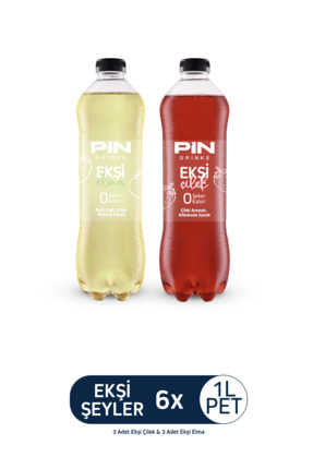 Pin Ekşi Şeyler Ekşi Çilek & Ekşi Elma Özel Seri Deneme Paketi - Şekersiz & K...